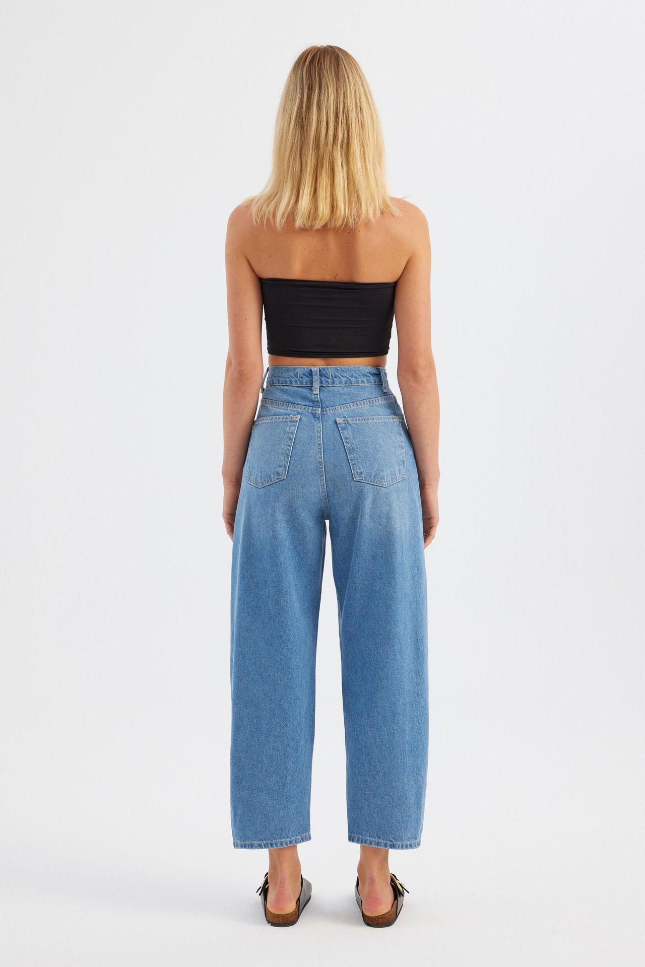 High Waist Boyfriend Jeans
