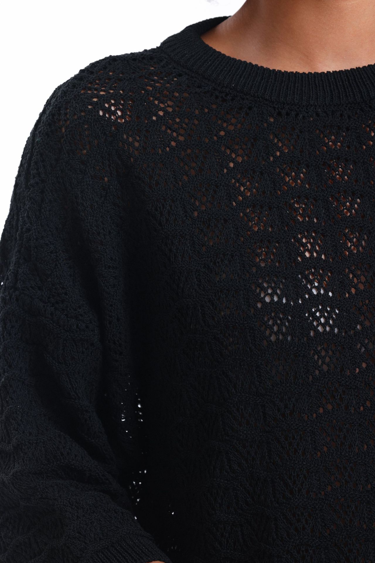 2 Pieces: Round Neck Mesh Short Sleeve Top & High Waist Straight Leg Trousers