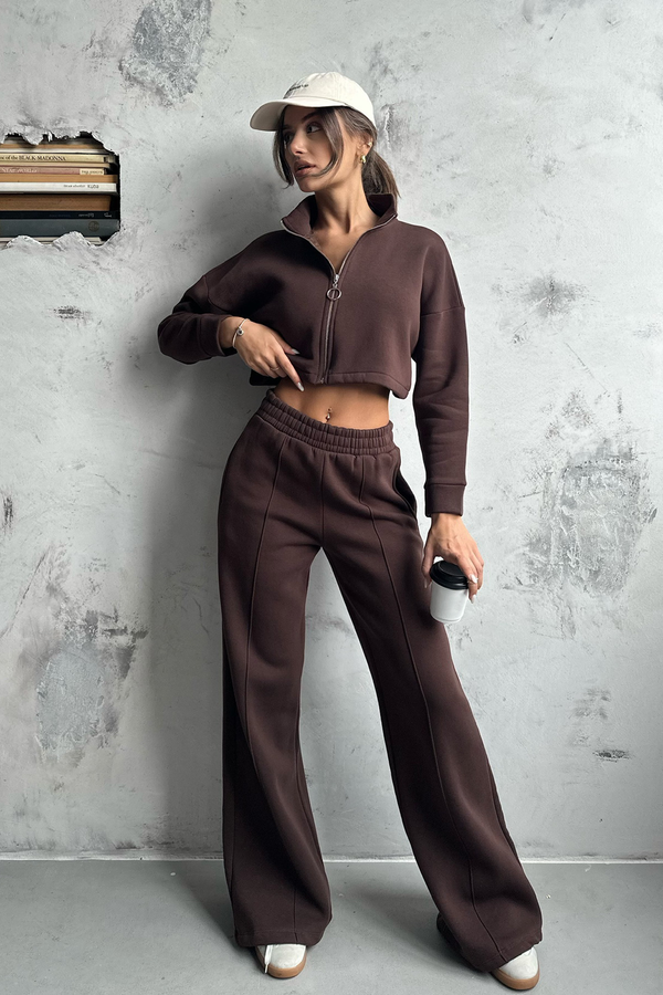 Two-Piece Wide-Leg Knitted Coord 1