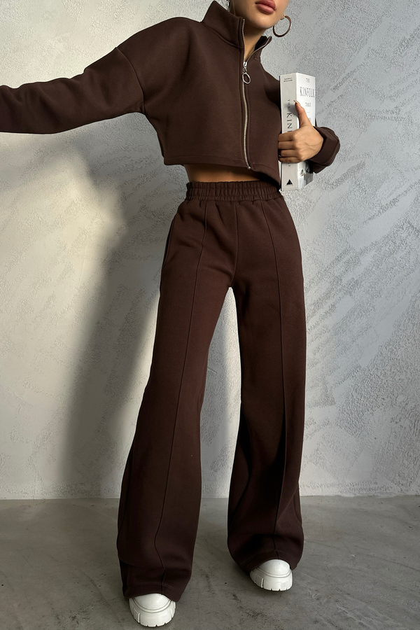 Two-Piece Wide-Leg Knitted Coord 2