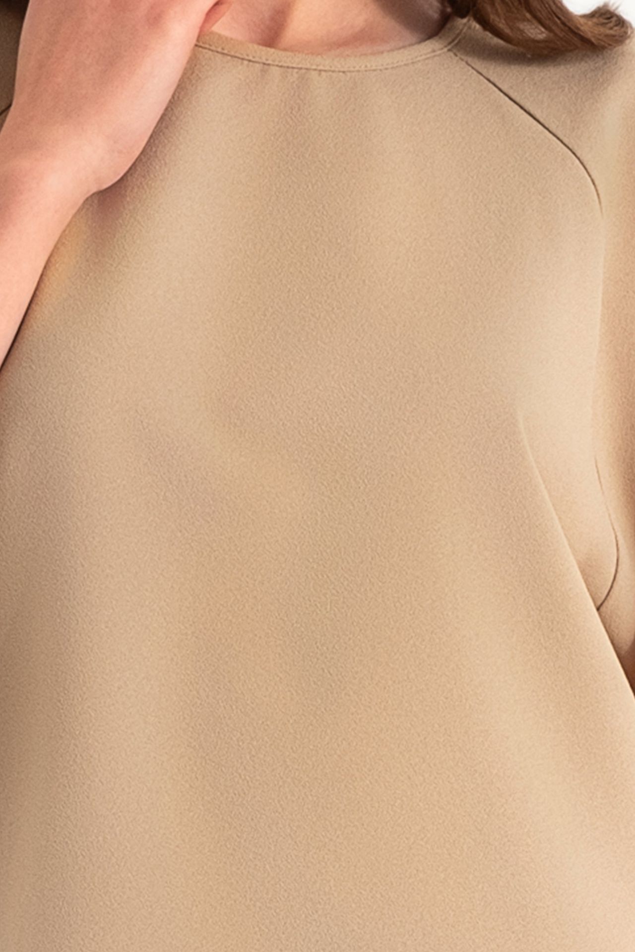 2 Pieces: Round Neck Woven Short Sleeve Oversized T-shirt & High Waist Loose fit Trousers