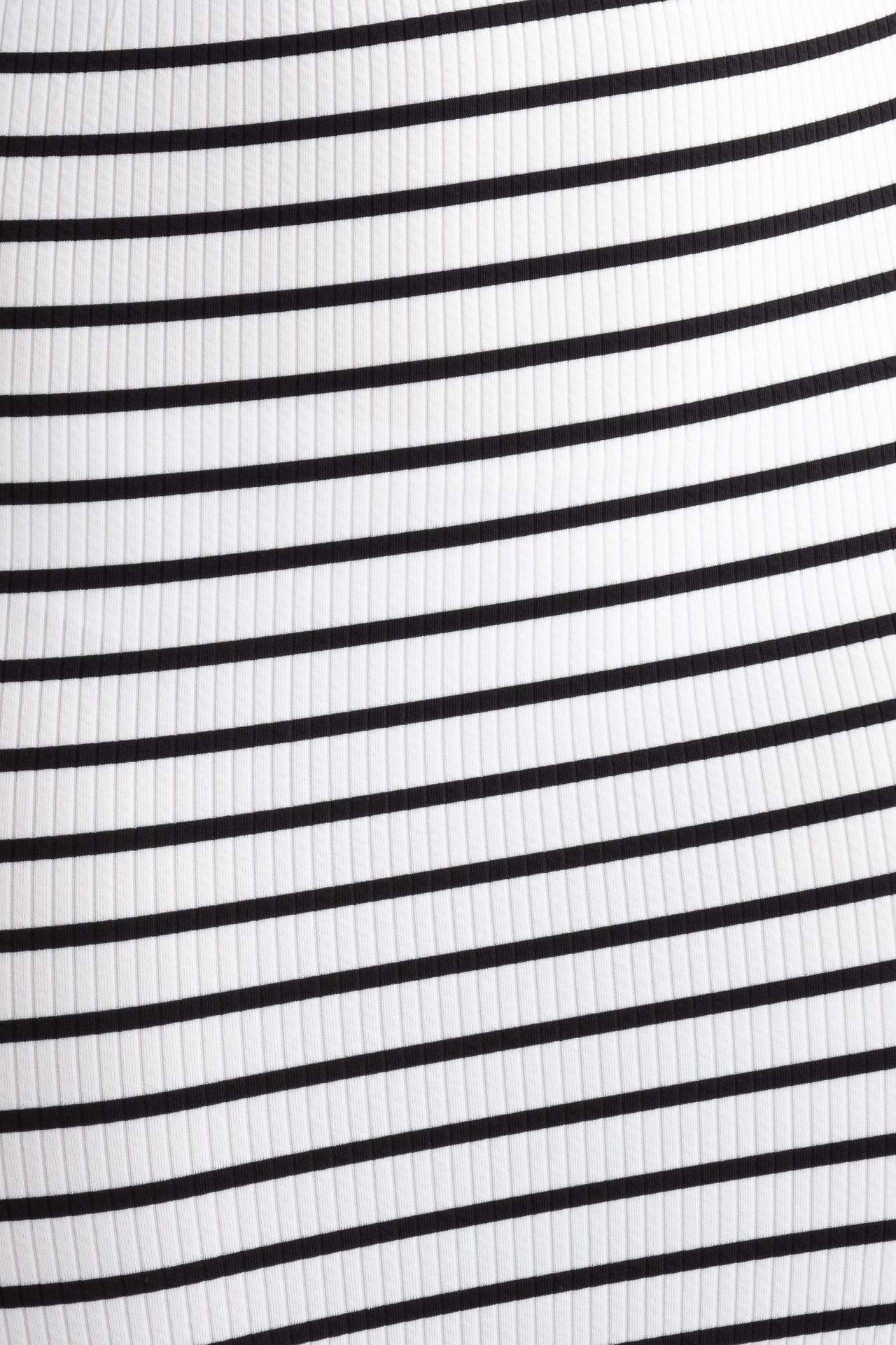 2 Pieces: Striped Strapless Crop top & Striped Mid Rise Midi Skirt