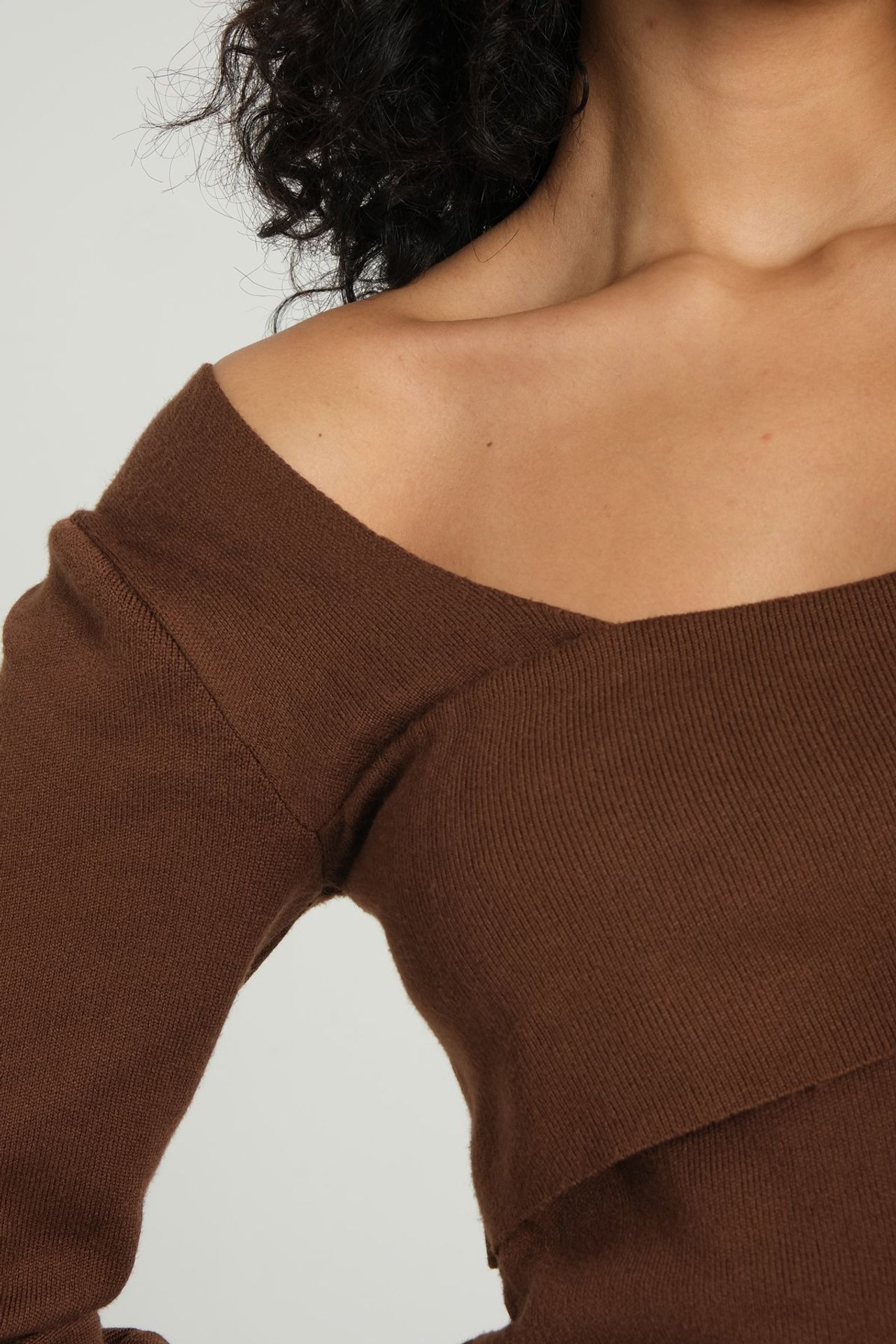 Knitted One Shoulder Asymmetrical Cut Out Maxi Bodycon Dress