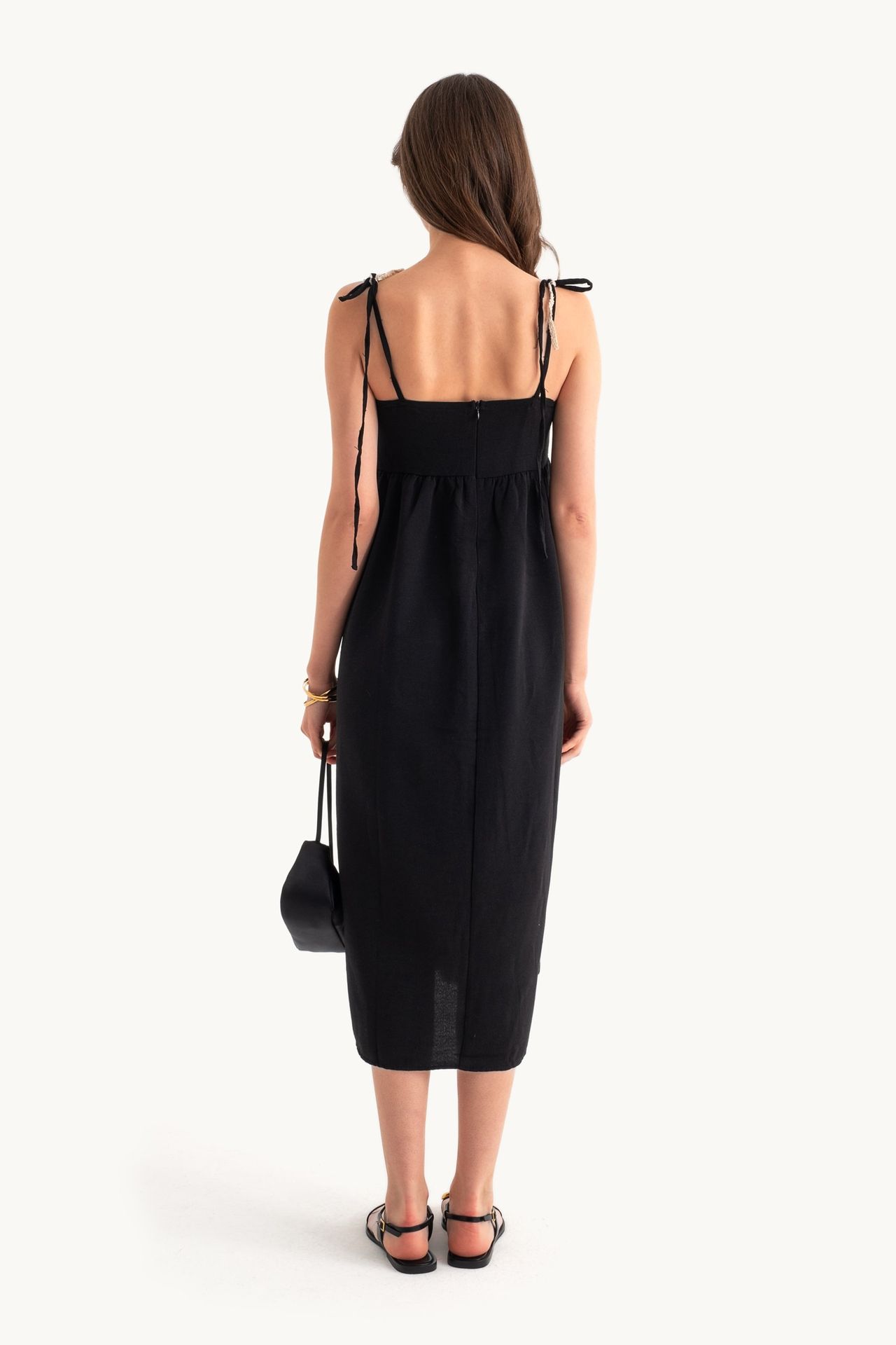 Crochet Spaghetti Strap Midi Dress