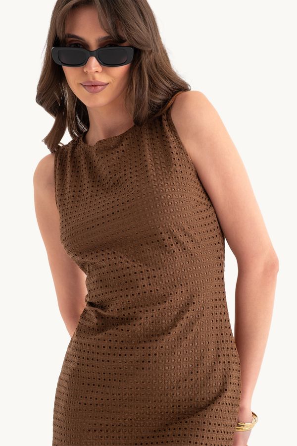 Round Neck Mini Casual Dress 2