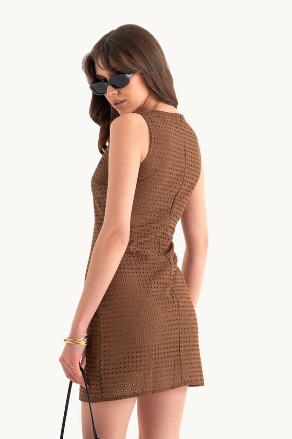 Round Neck Mini Casual Dress 3