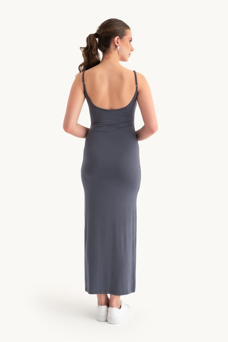 Spaghetti Strap Maxi Basic Dress 3