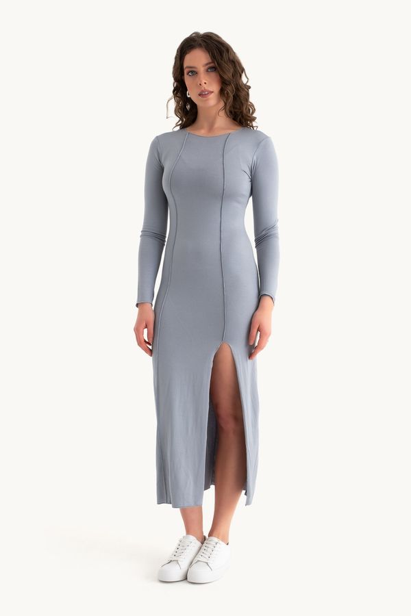 Round Neck Maxi Basic Dress 1