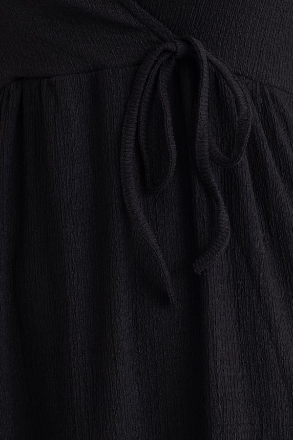 V Neck Tiered Maxi Casual Dress 5