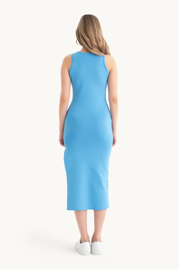 Halter Neck Maxi Basic Dress 4
