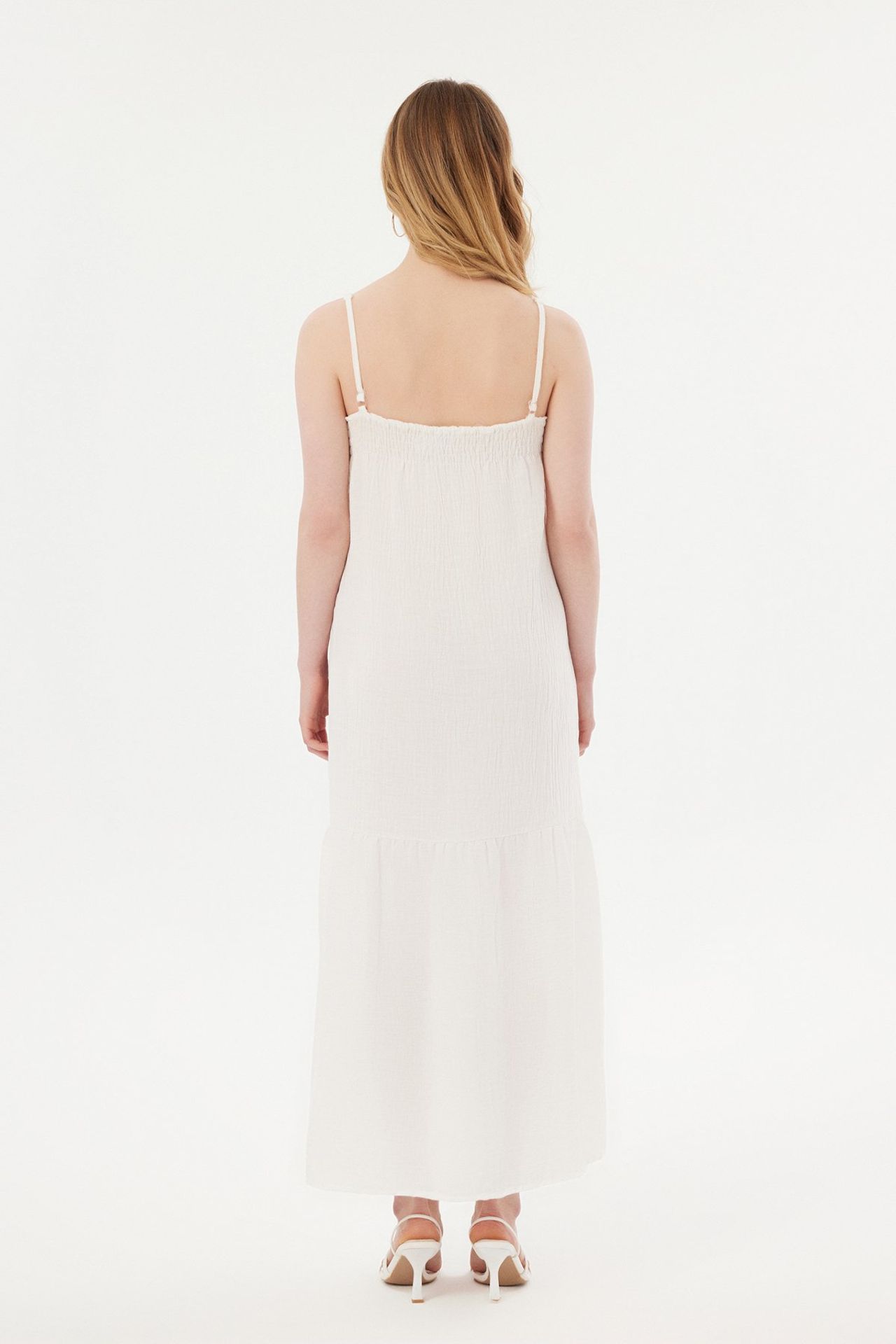 Tiered Sleeveless Maxi Dress