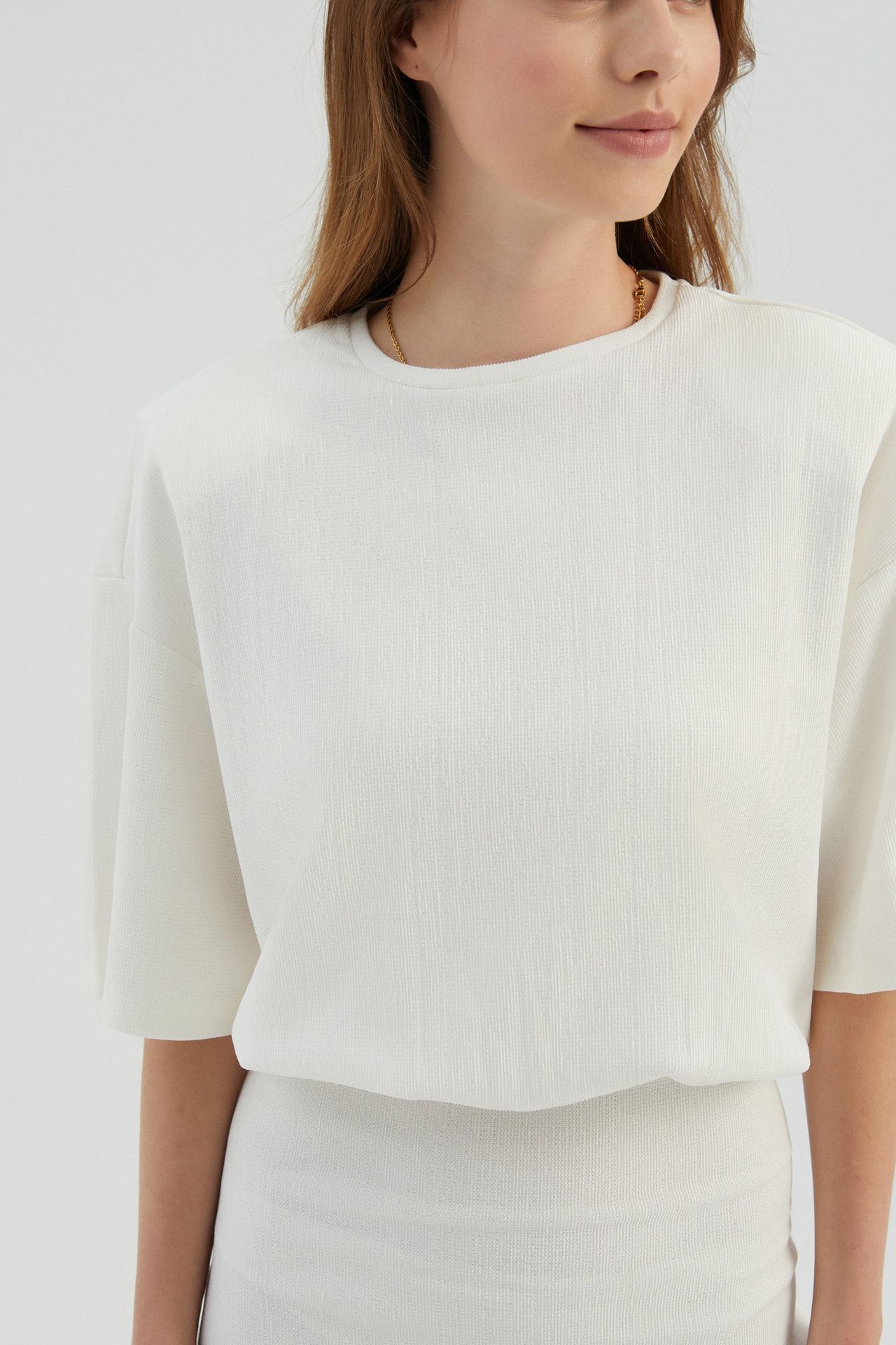 Round Neck Short Sleeve Mini T-shirt Dress