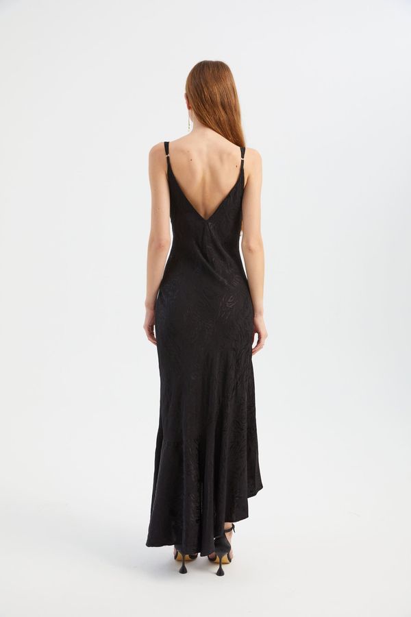 Floral V Neck Asymmetrical Maxi Slip Dress 5