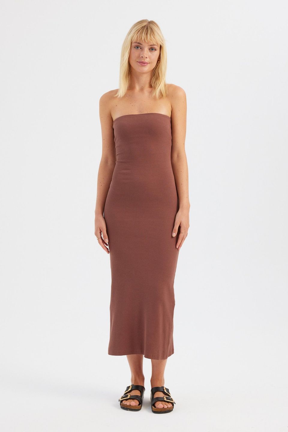 Strapless Maxi Basic Dress