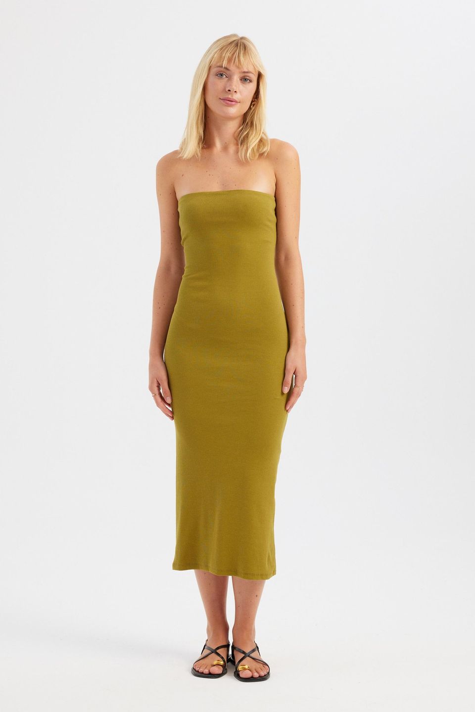 Strapless Maxi Basic Dress