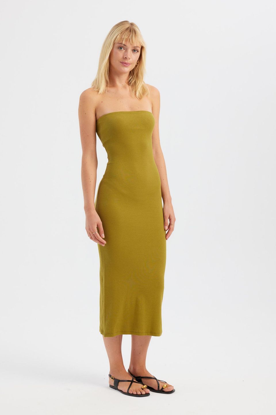 Strapless Maxi Basic Dress