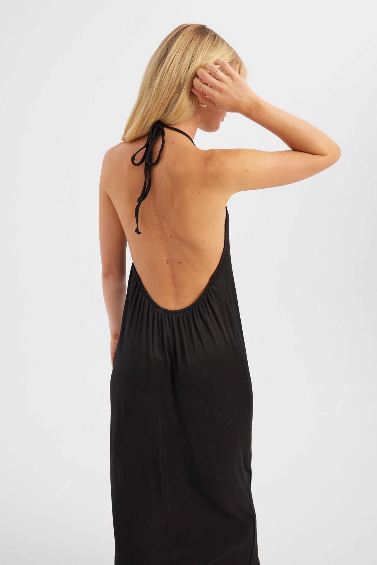 Halter Neck Backless Maxi Dress