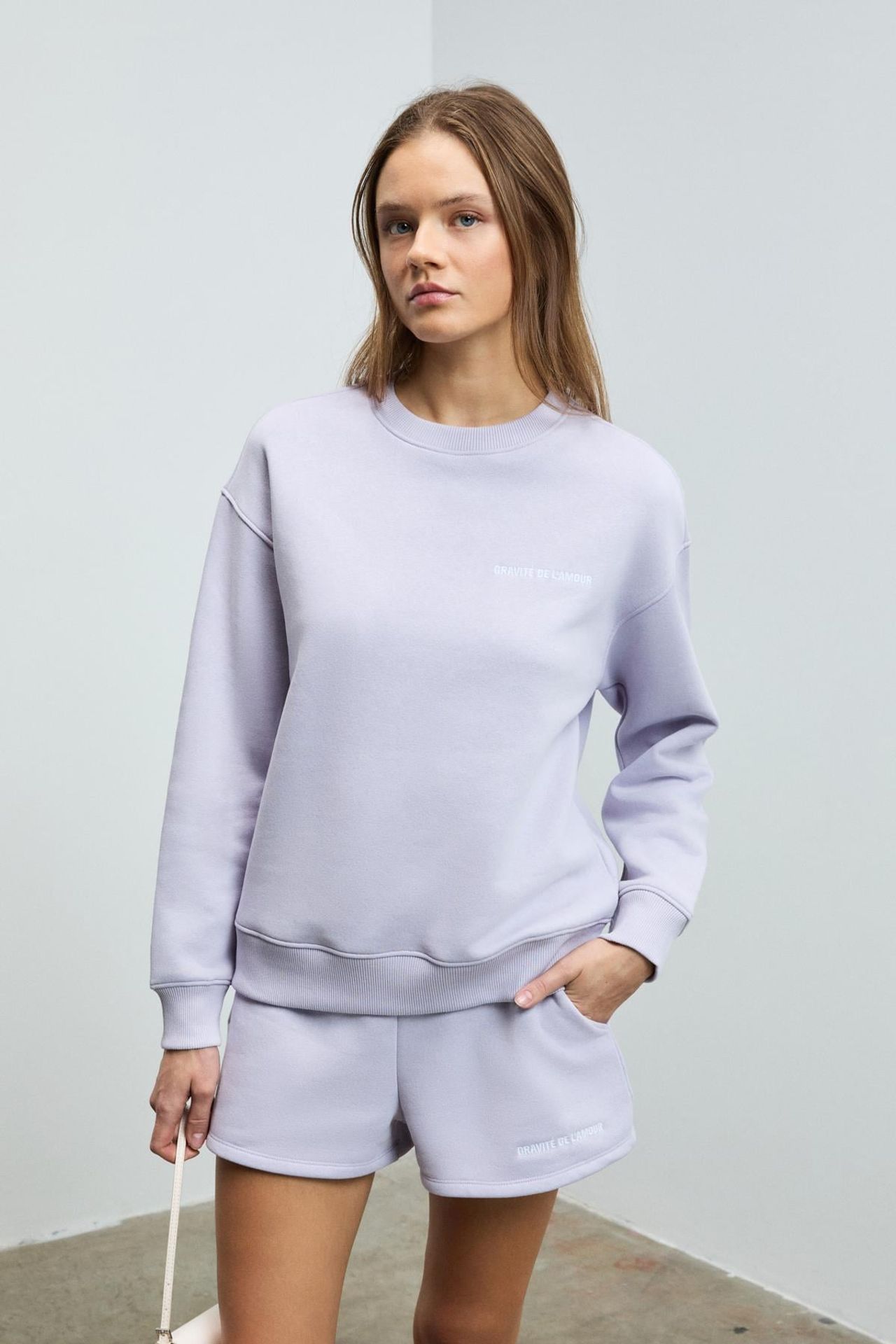 GRIMELANGE Geniş Kalıplı Bisiklet Yaka Sweatshirt 2