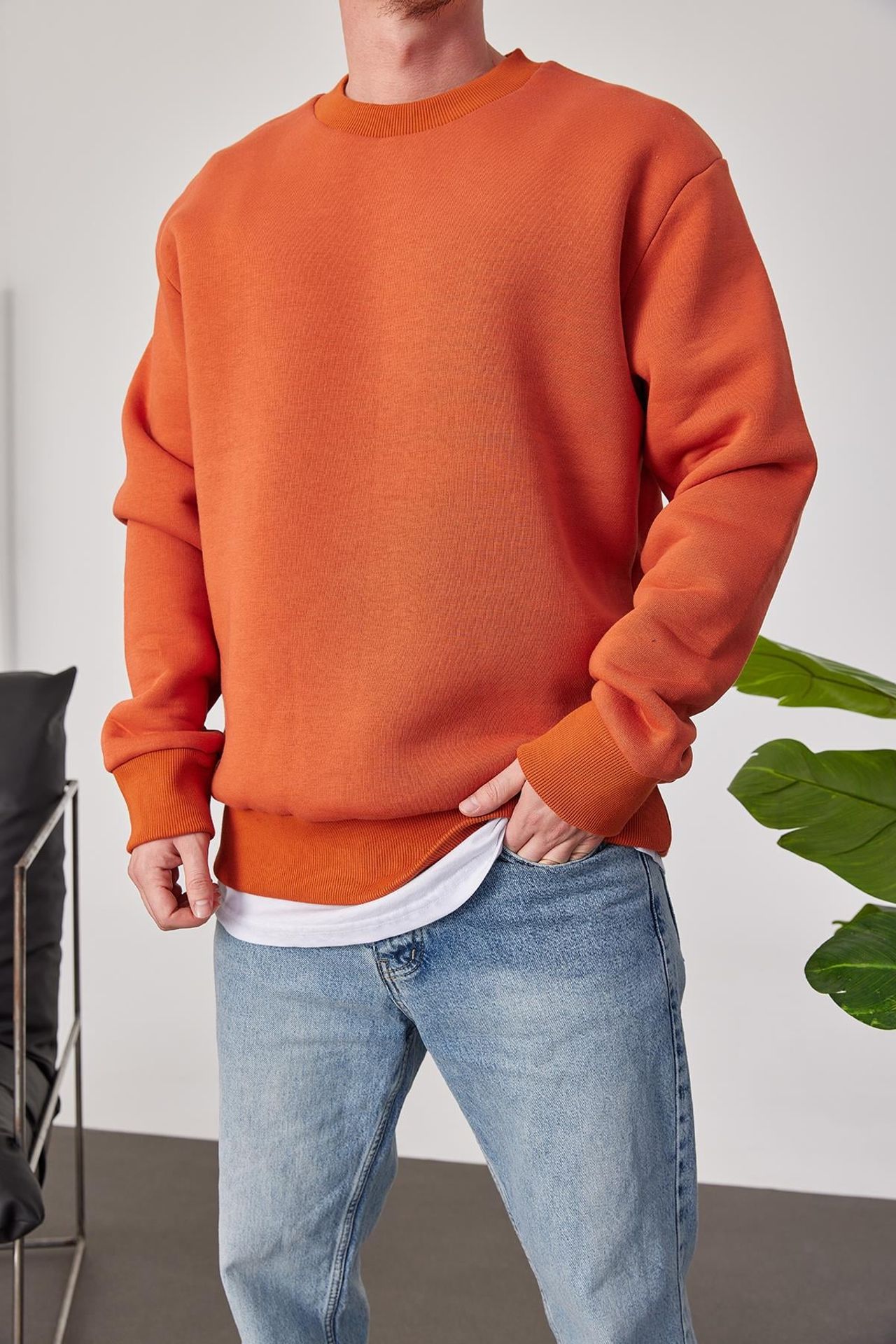 NOMARC Rahat Kesim Bisiklet Yaka Sweatshirt 2