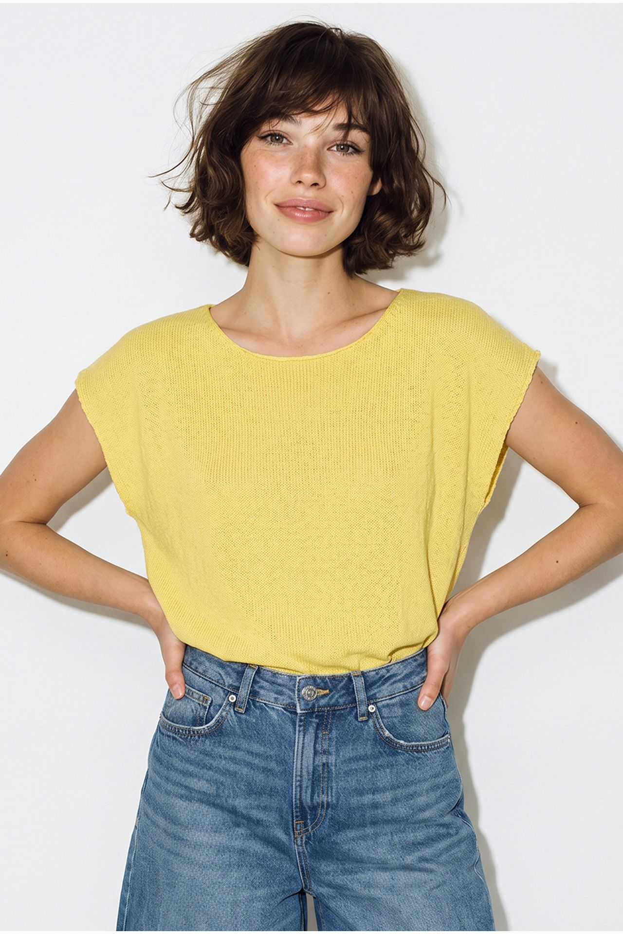 LUCCI Striped Boat Neck Knit Top 3