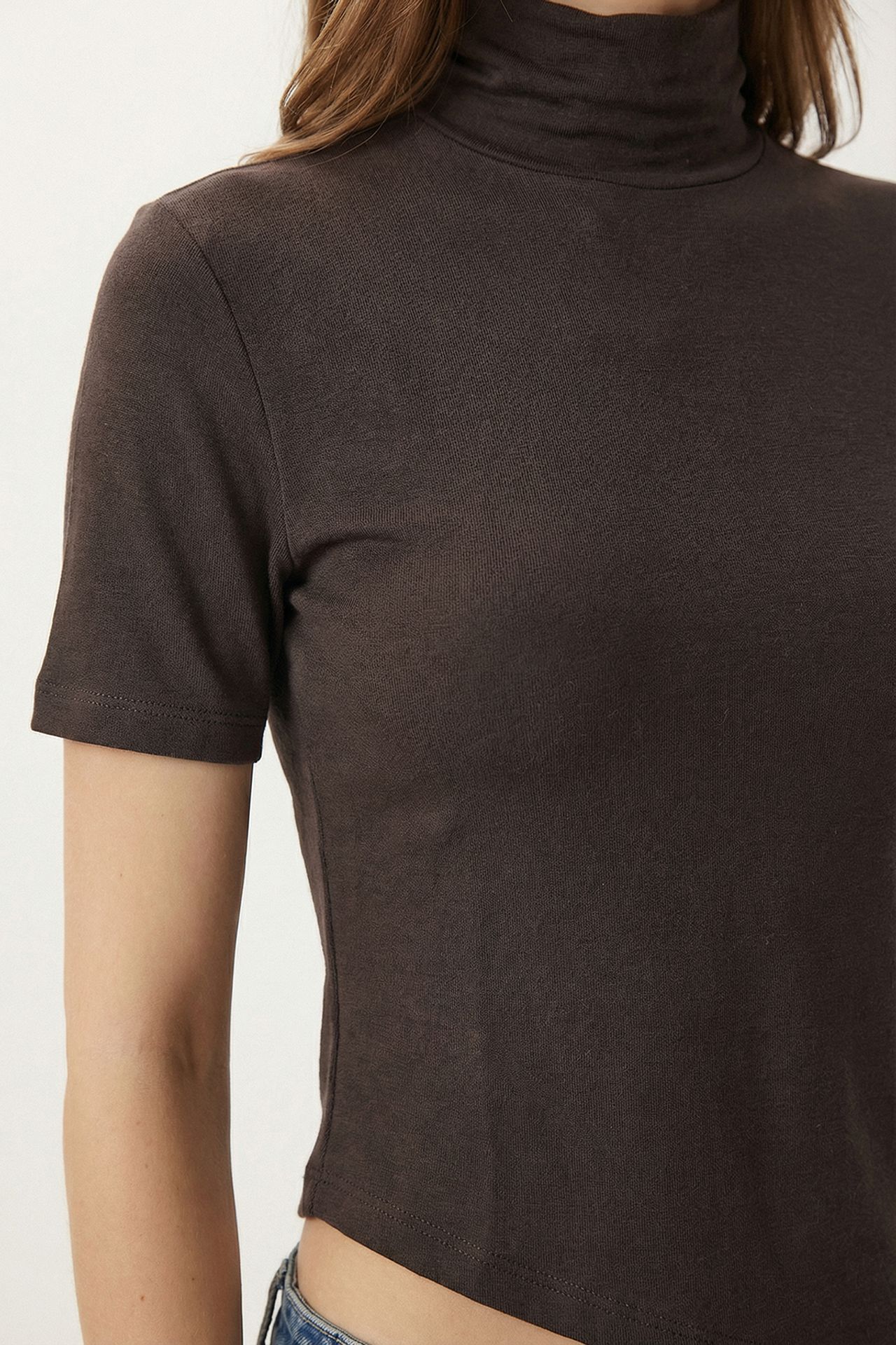ISTANBUL Slim Fit Turtleneck Blouse 3
