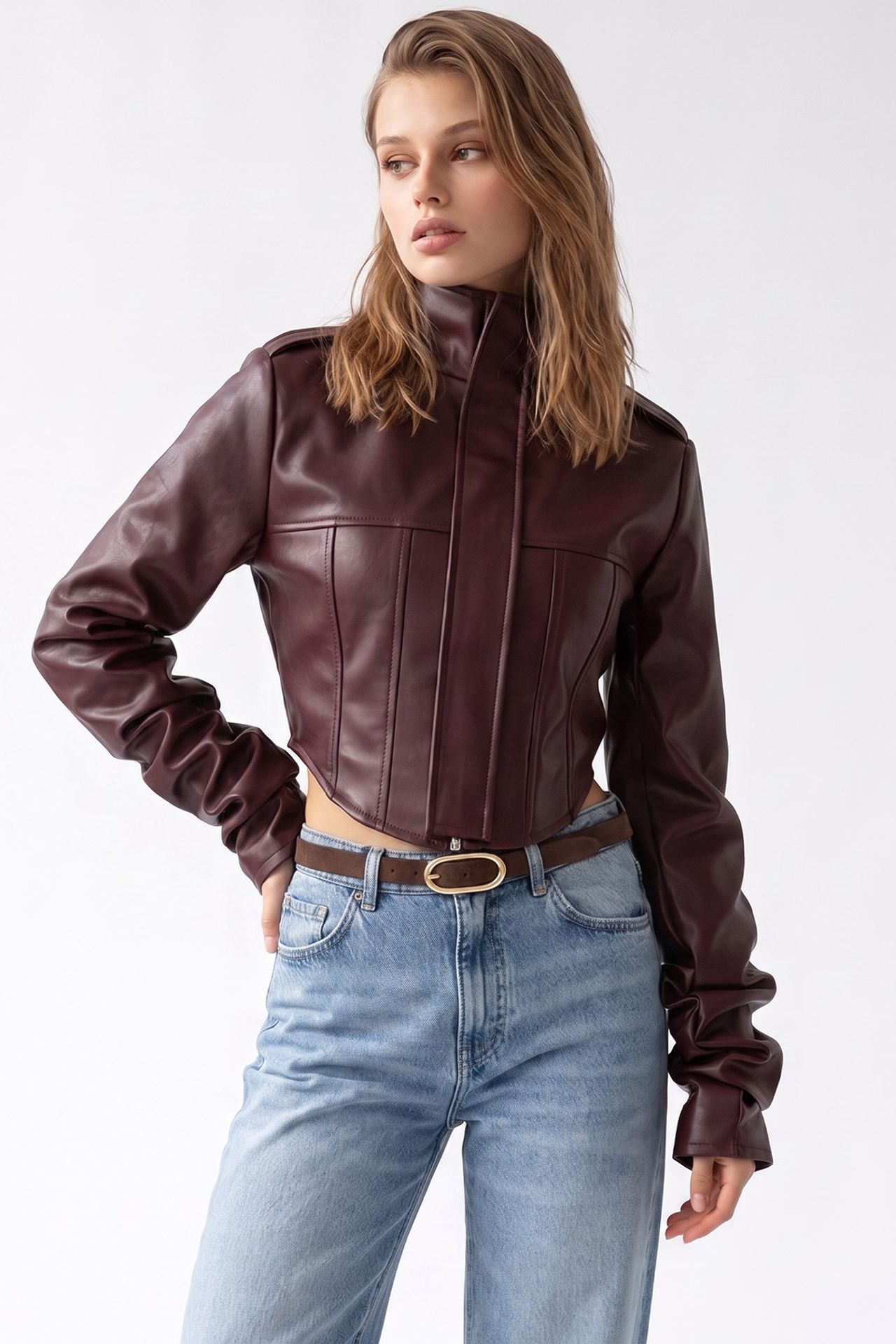 MIXRAY Women's Cotton Blazer