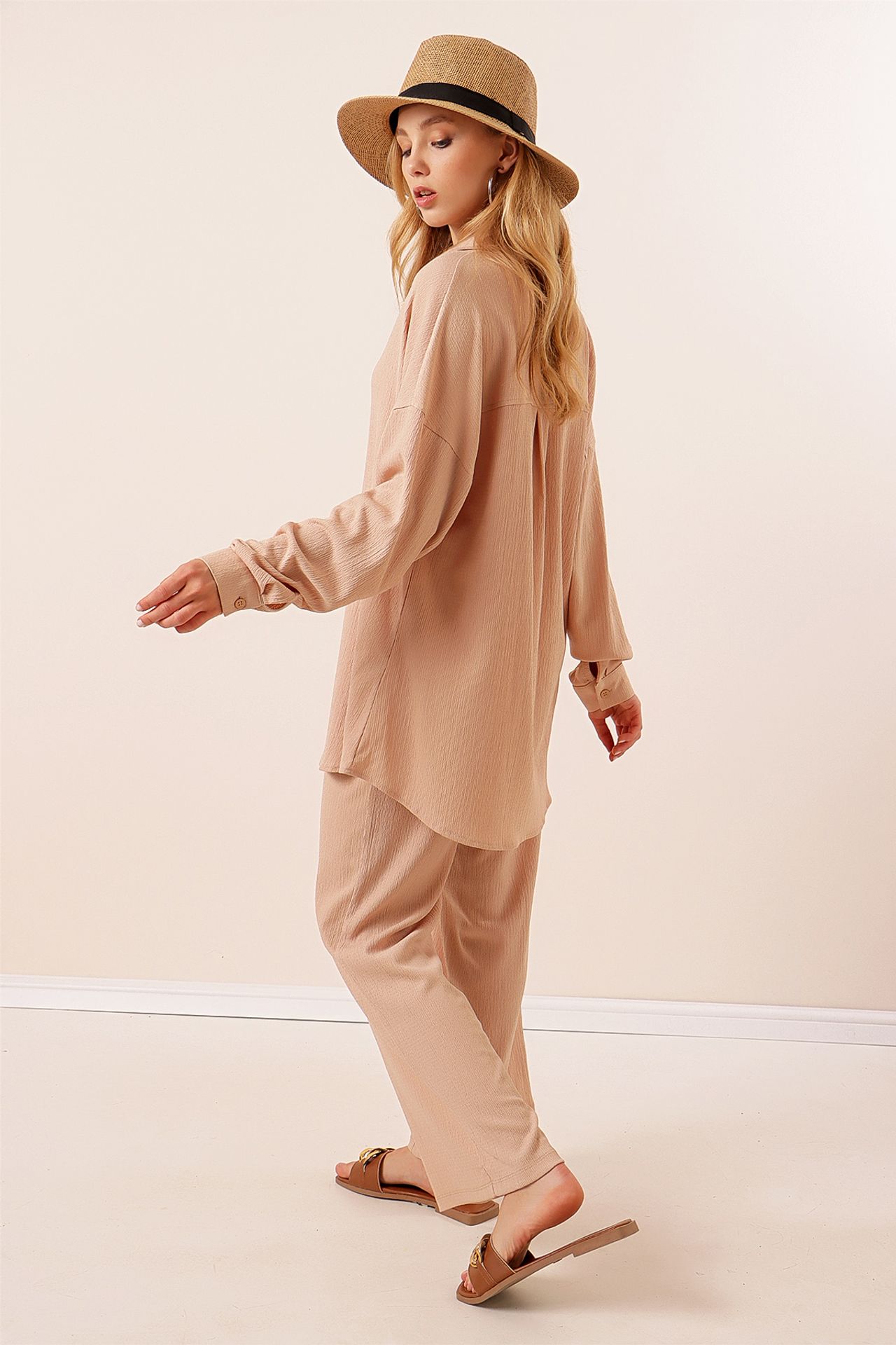 BDART Textured Long Sleeve Knit Shirt & Pants Knitted Co-ord Set 6