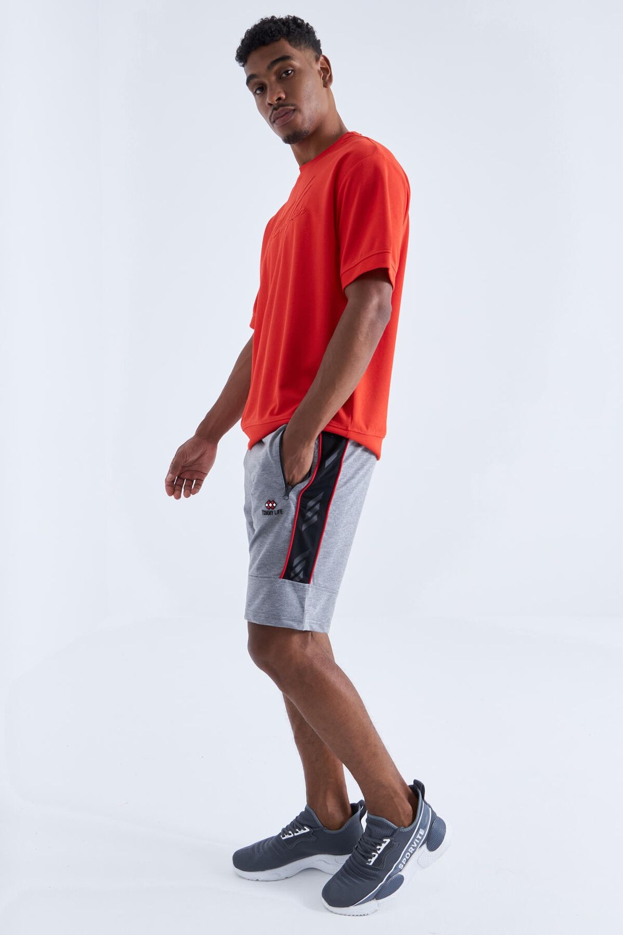 TOMMY Men's Striped Jersey Shorts 2