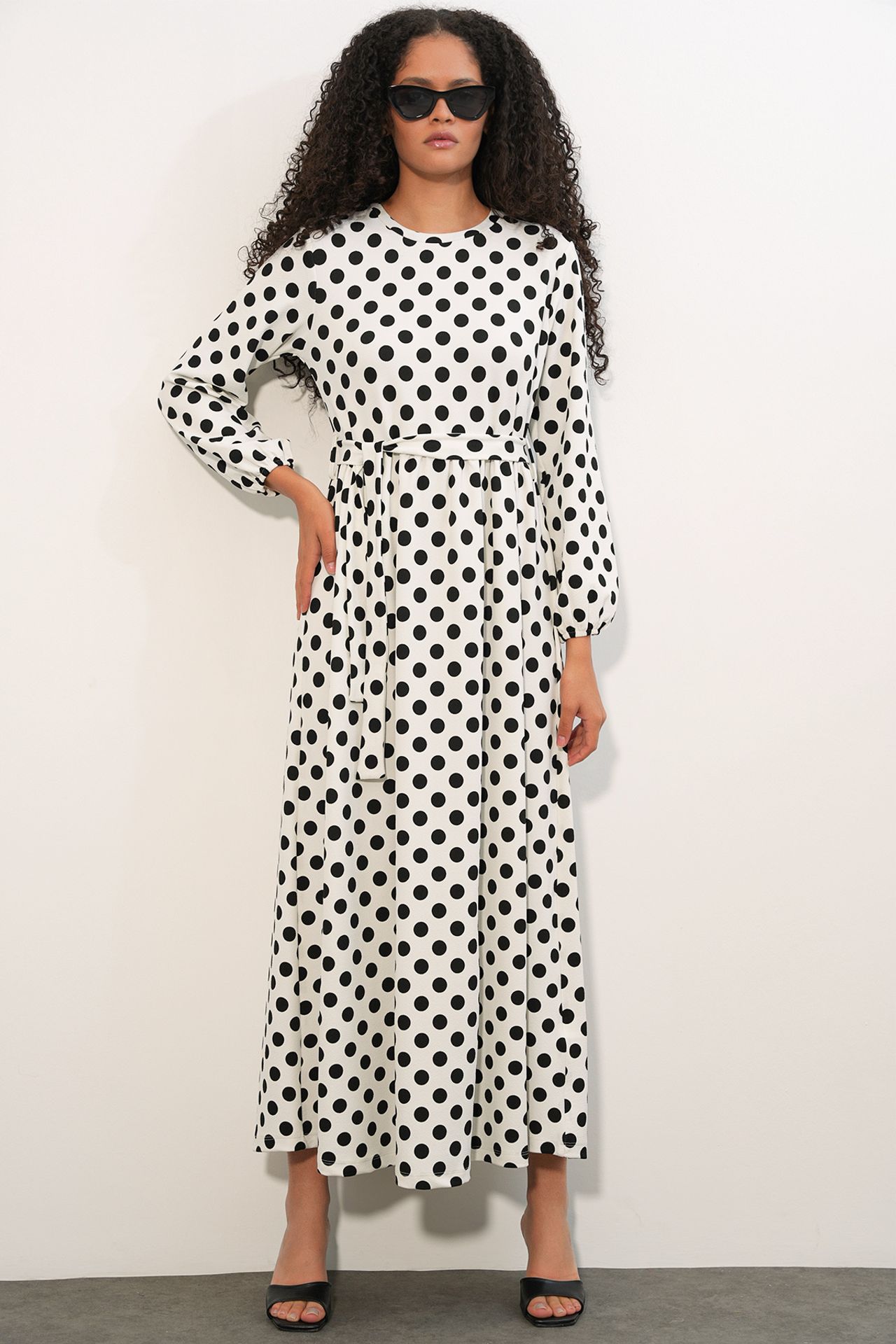 BDART Floral Maxi Knit Dress With Bow Detail 4