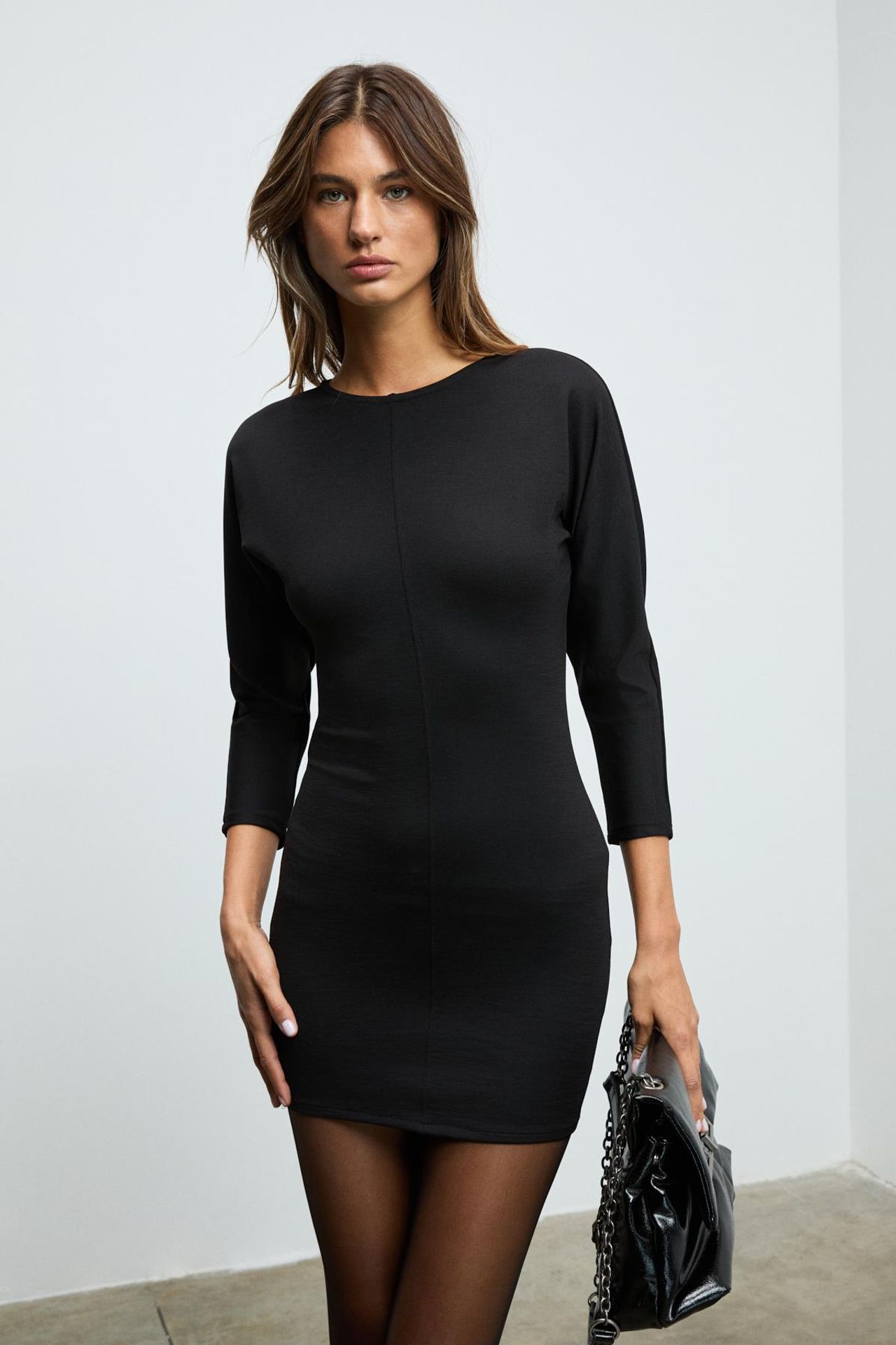 GRIMELANGE Crew Neck Bodycon Mini Dress 3
