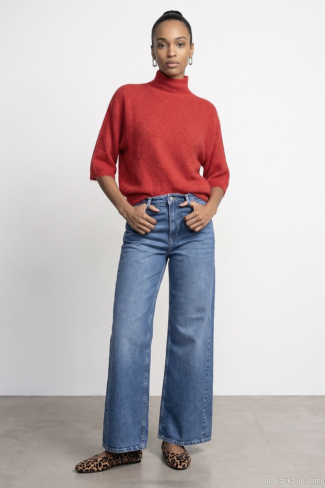 DILVIN Women's Straight-Leg Jeans 4