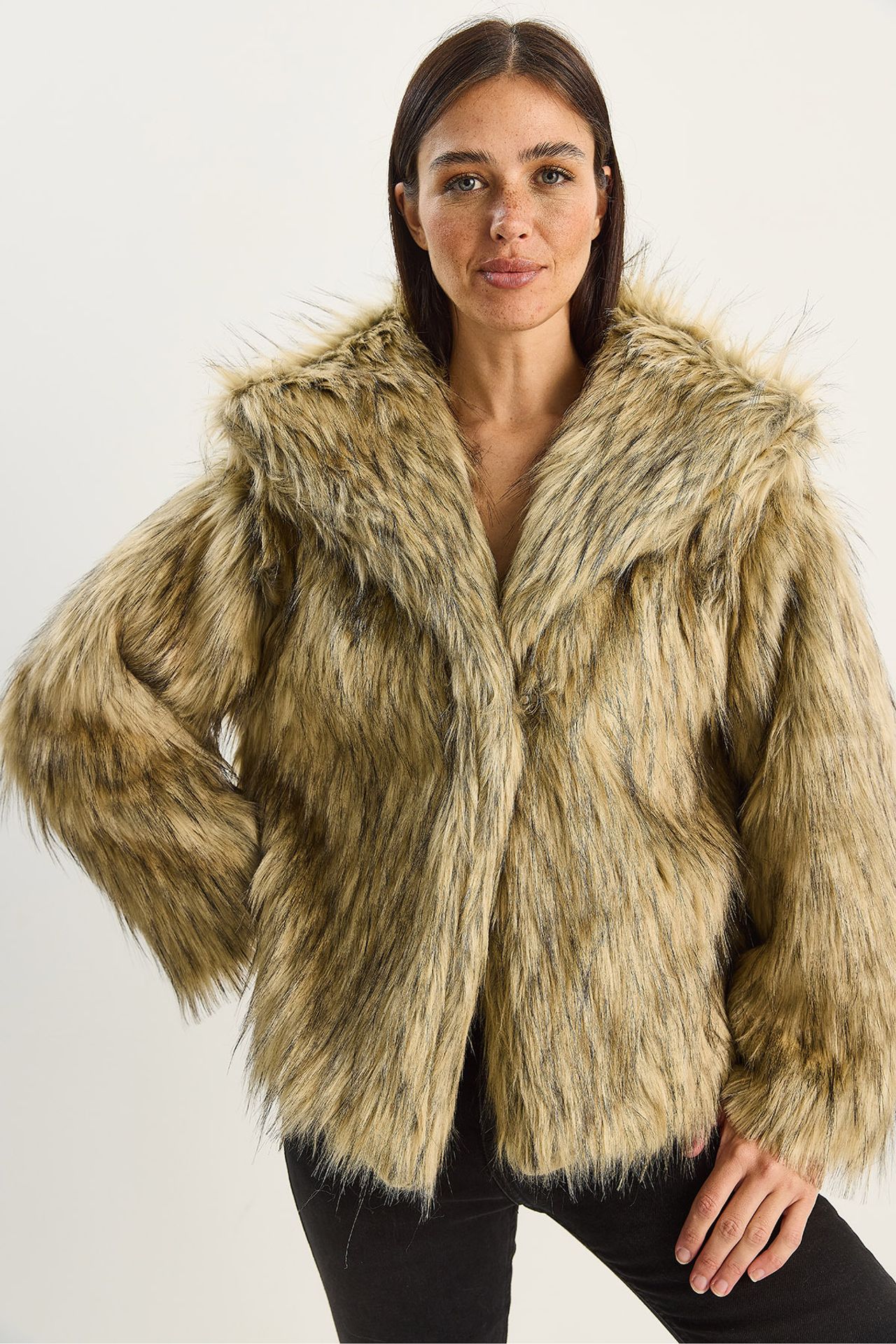 LUCCI Oversize Faux Fur Jacket