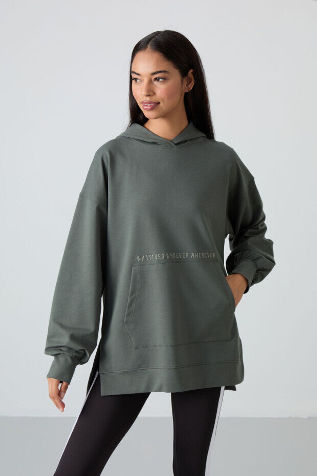 TOMMY Oversized Printed Hooded Sweatshirt With Pocket 3
