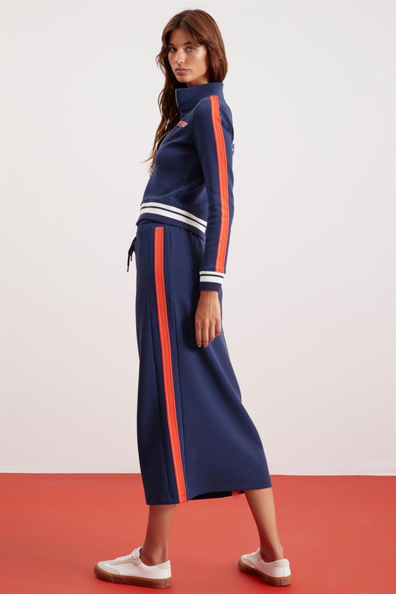 GRIMELANGE Striped Cropped Zip Jacket 5