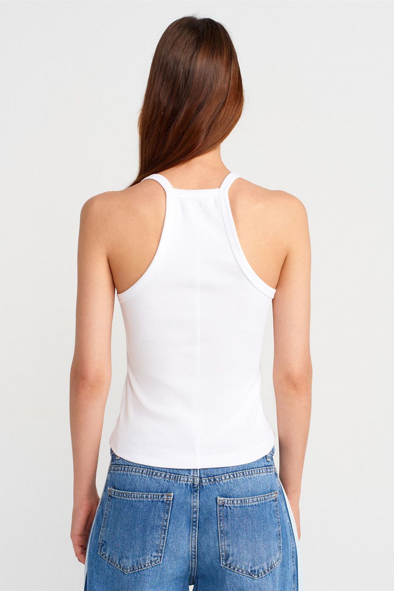 DILVIN Slim Fit Ribbed Knit Cami Blouse 2
