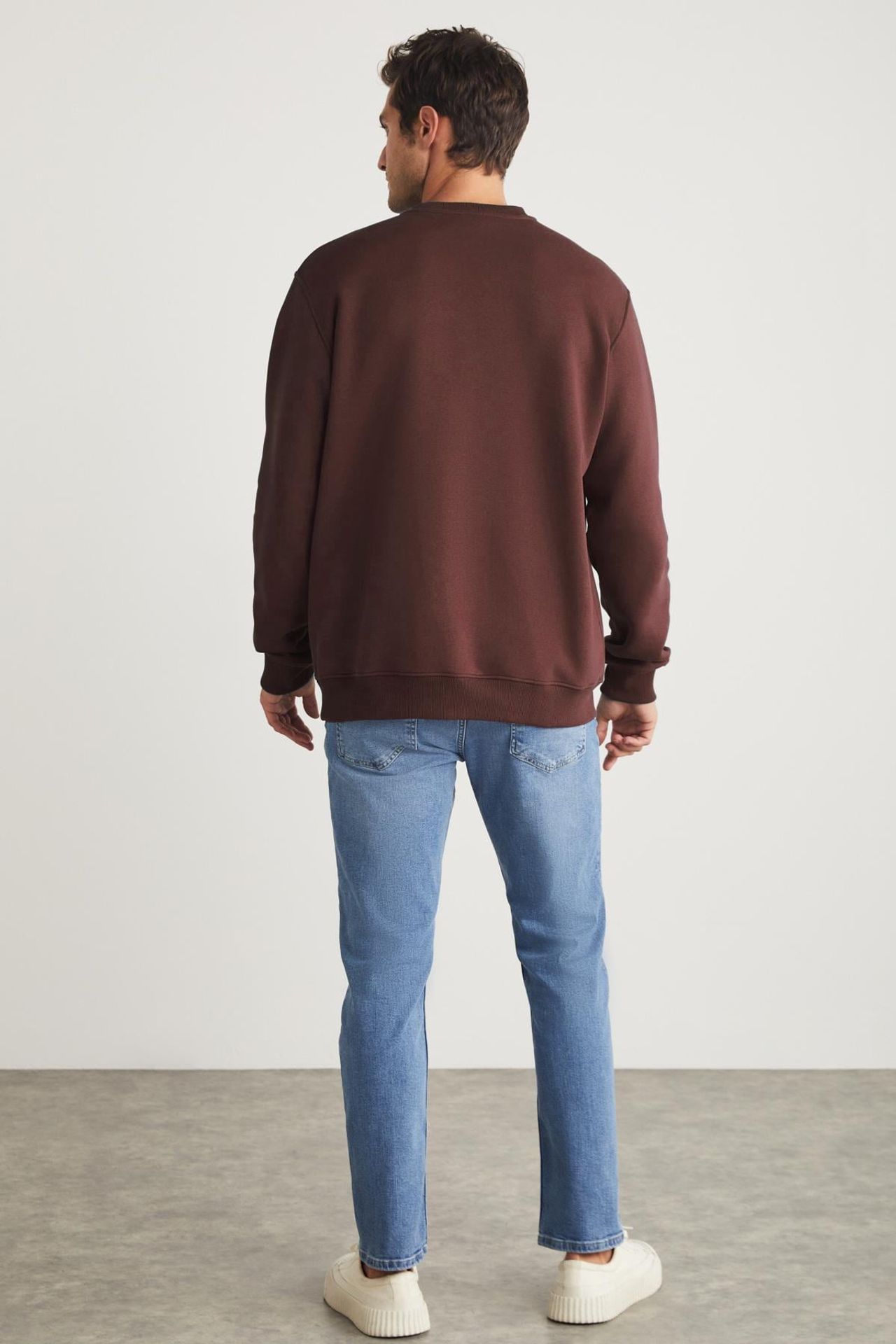 GRIMELANGE Bisiklet Yaka Nervürlü Sweatshirt 6