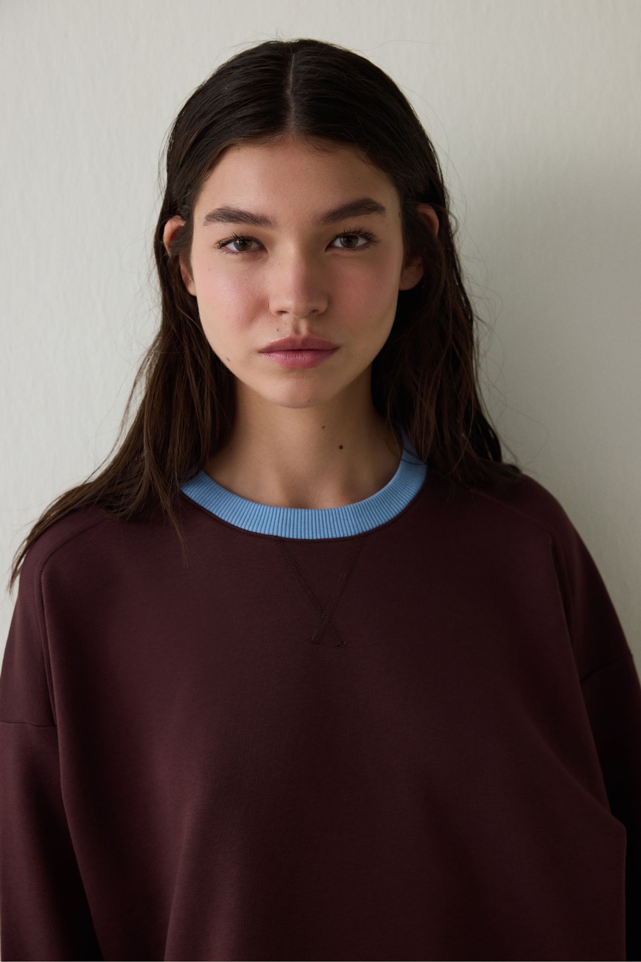PENTI Floral Pattern Collared Oversize Sweatshirt Inspired By Flora 4