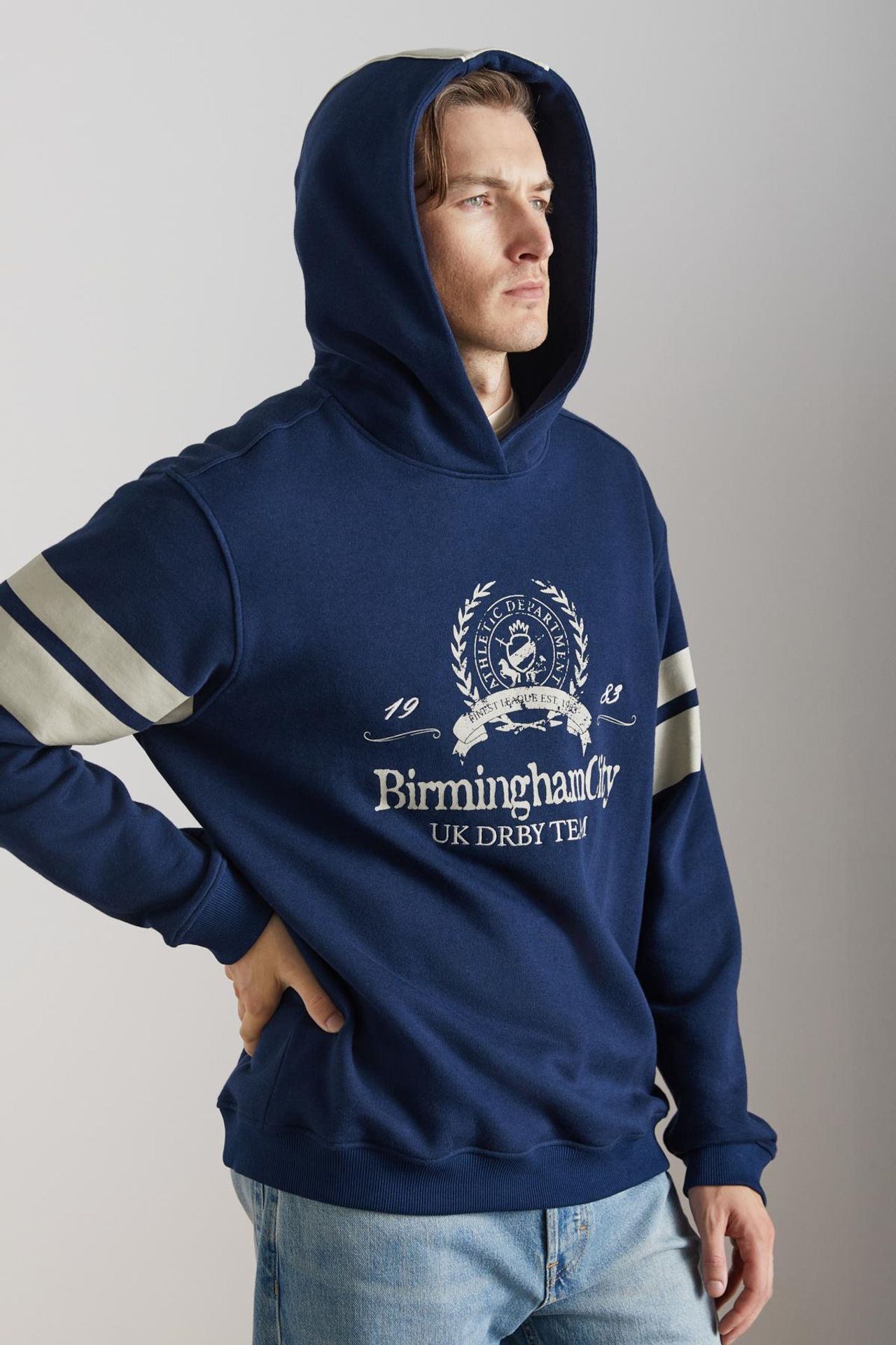 GRIMELANGE Hooded Logo Striped Sweatshirt 6