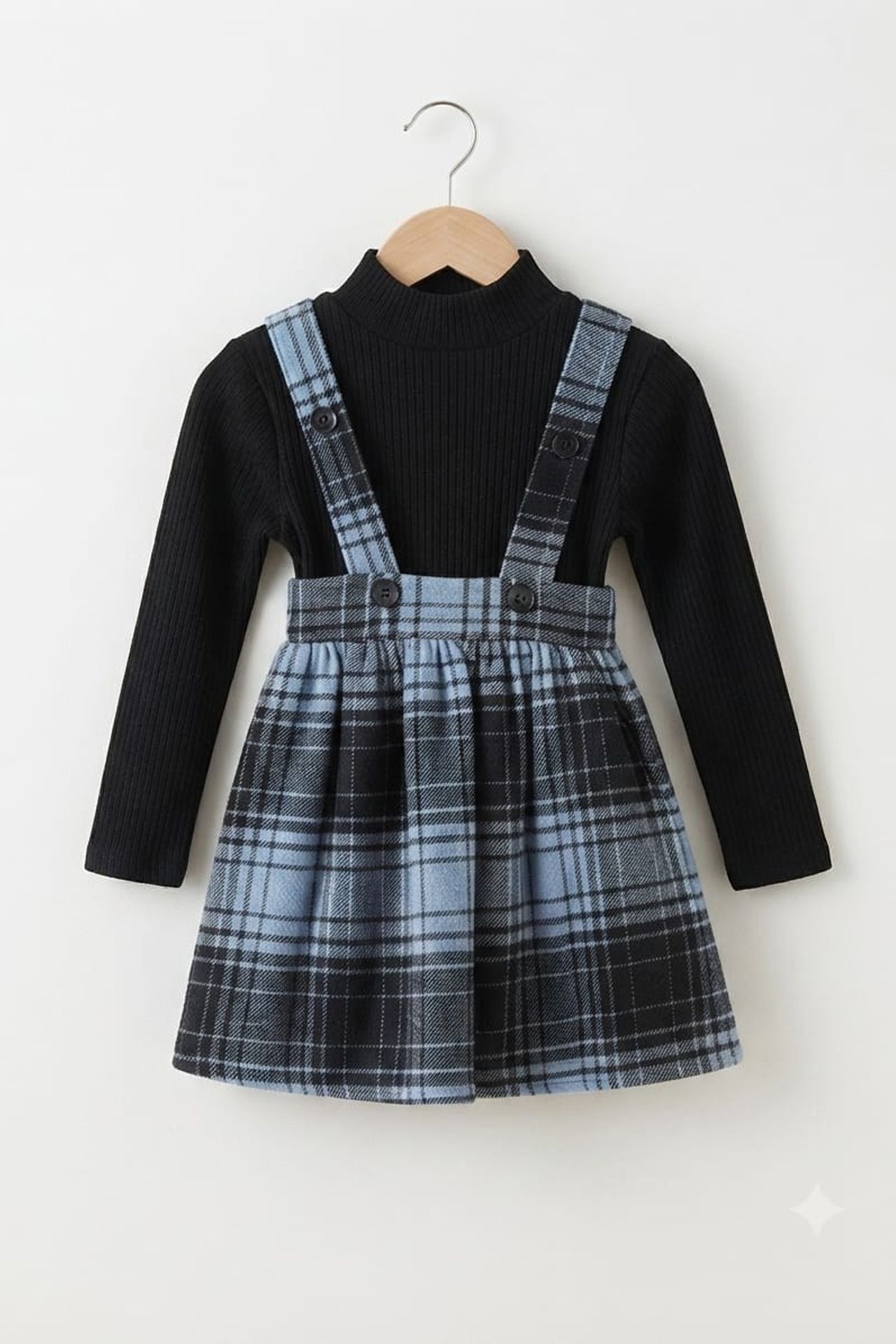 HİLAL AKINCI KİDS Plaid Sleeveless Button Jumpsuit 5