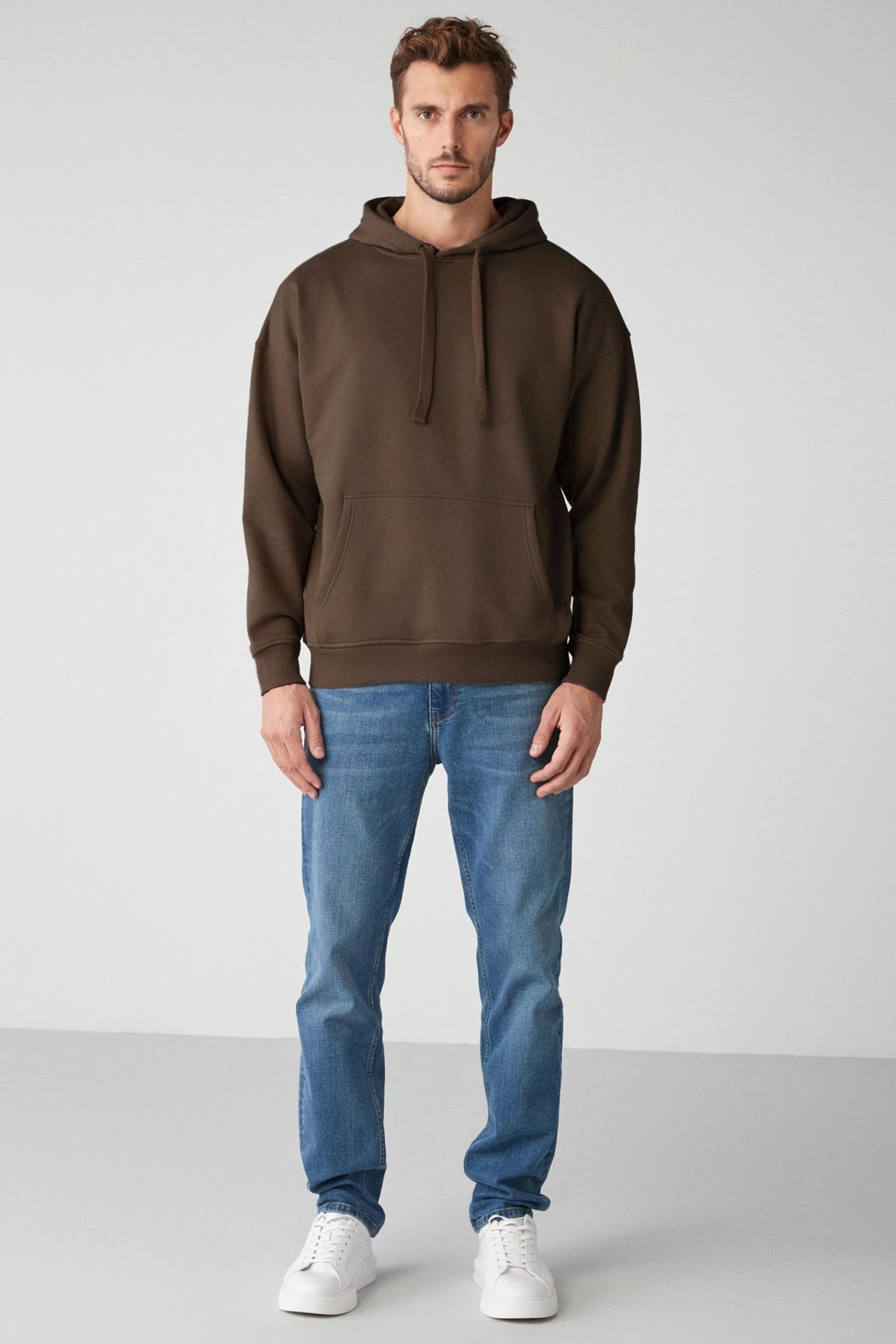 GRIMELANGE Oversize Kapüşonlu Cepli Sweatshirt 4