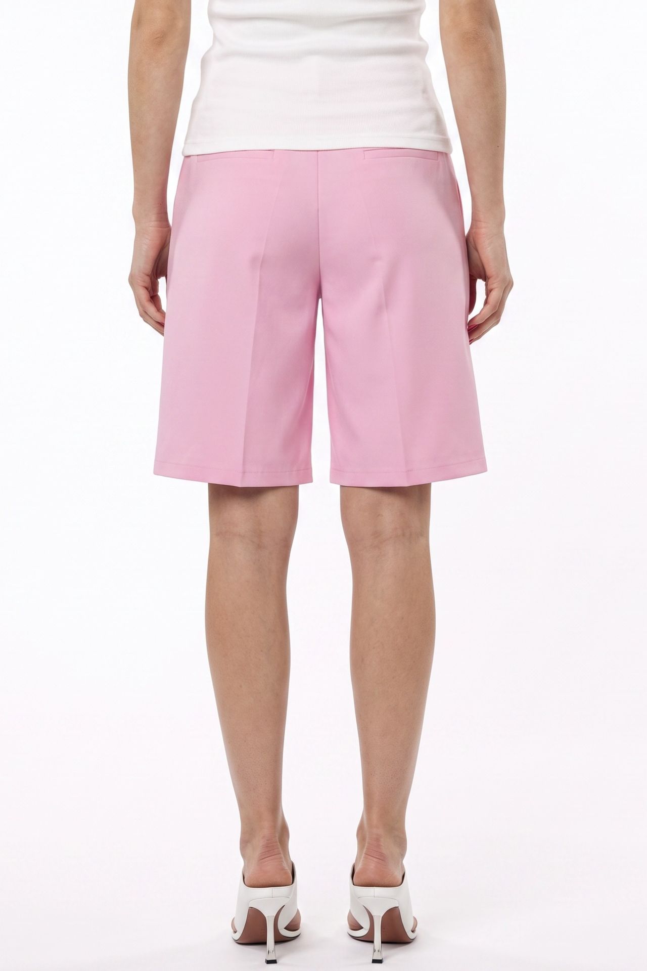 PUCKA High-Waist Wide-Leg Tailored Shorts