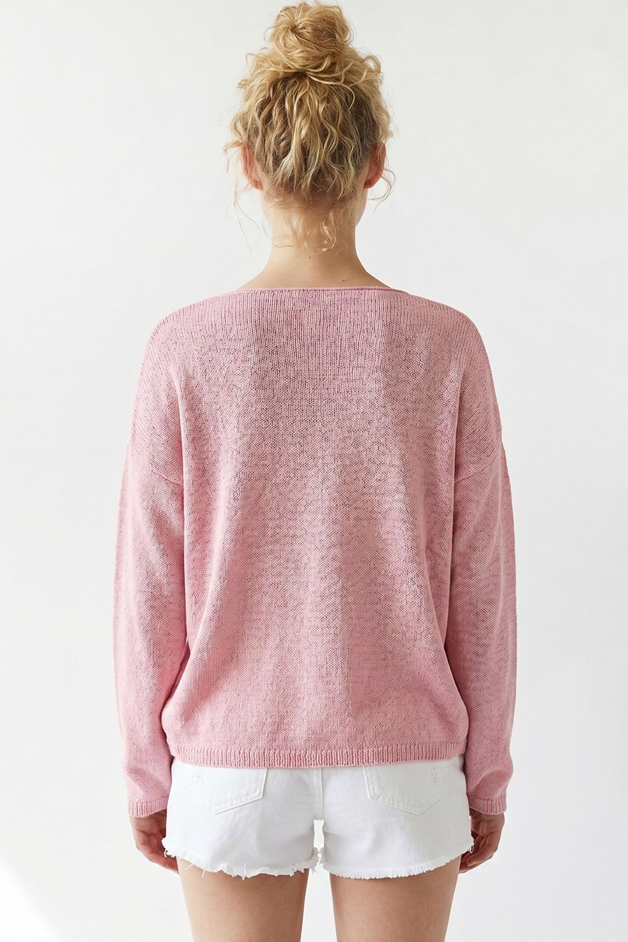 MIXRAY Oversized Boat Neck Knit Sweater 5