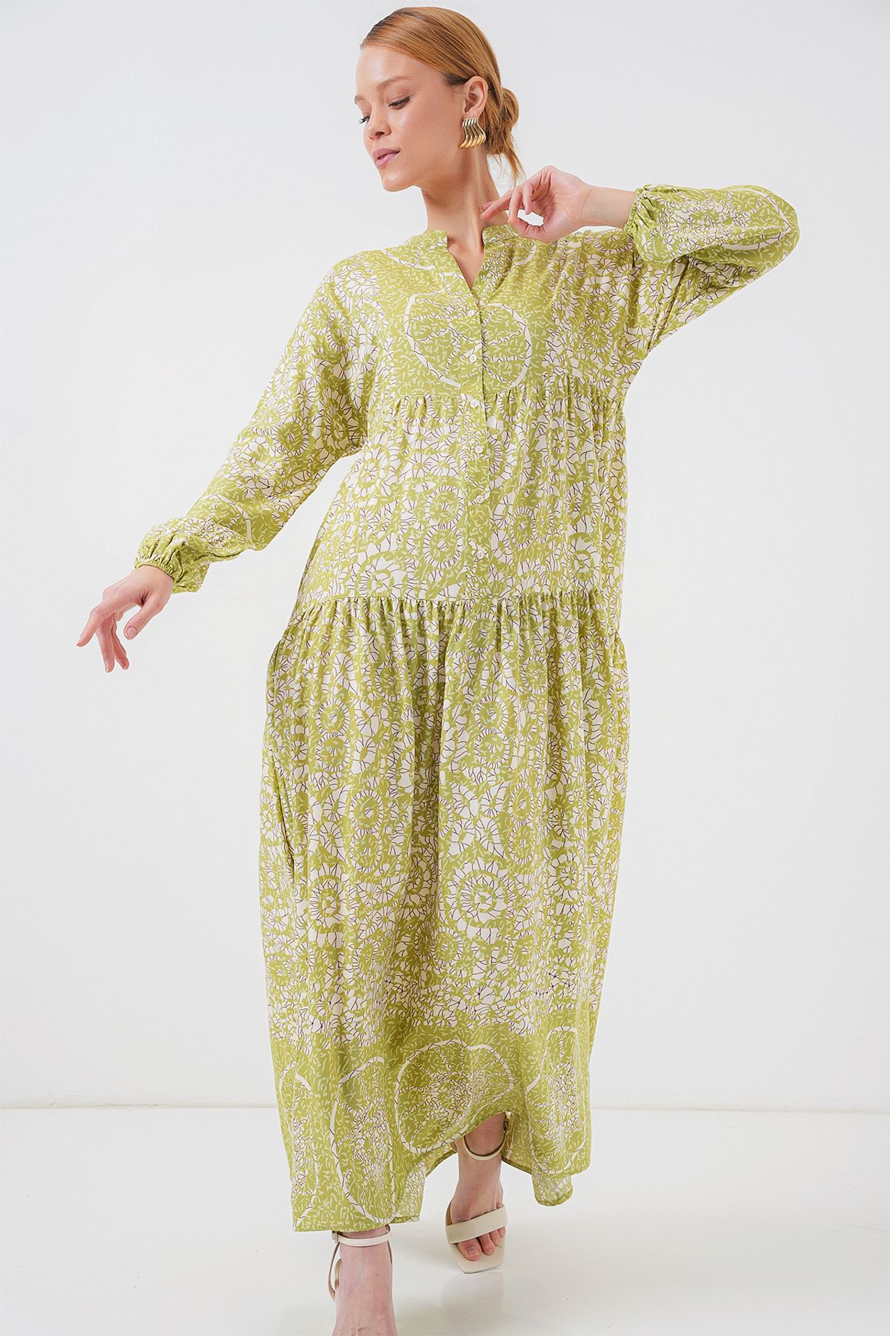 BDART Printed V-Neck Maxi Dress 2