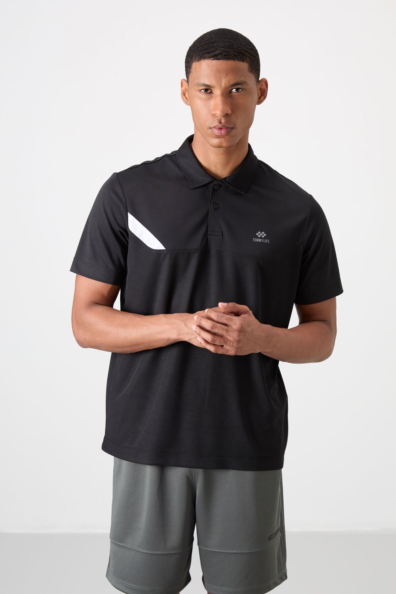 TOMMY Men's Polo Collar Short Sleeve T-Shirt 4