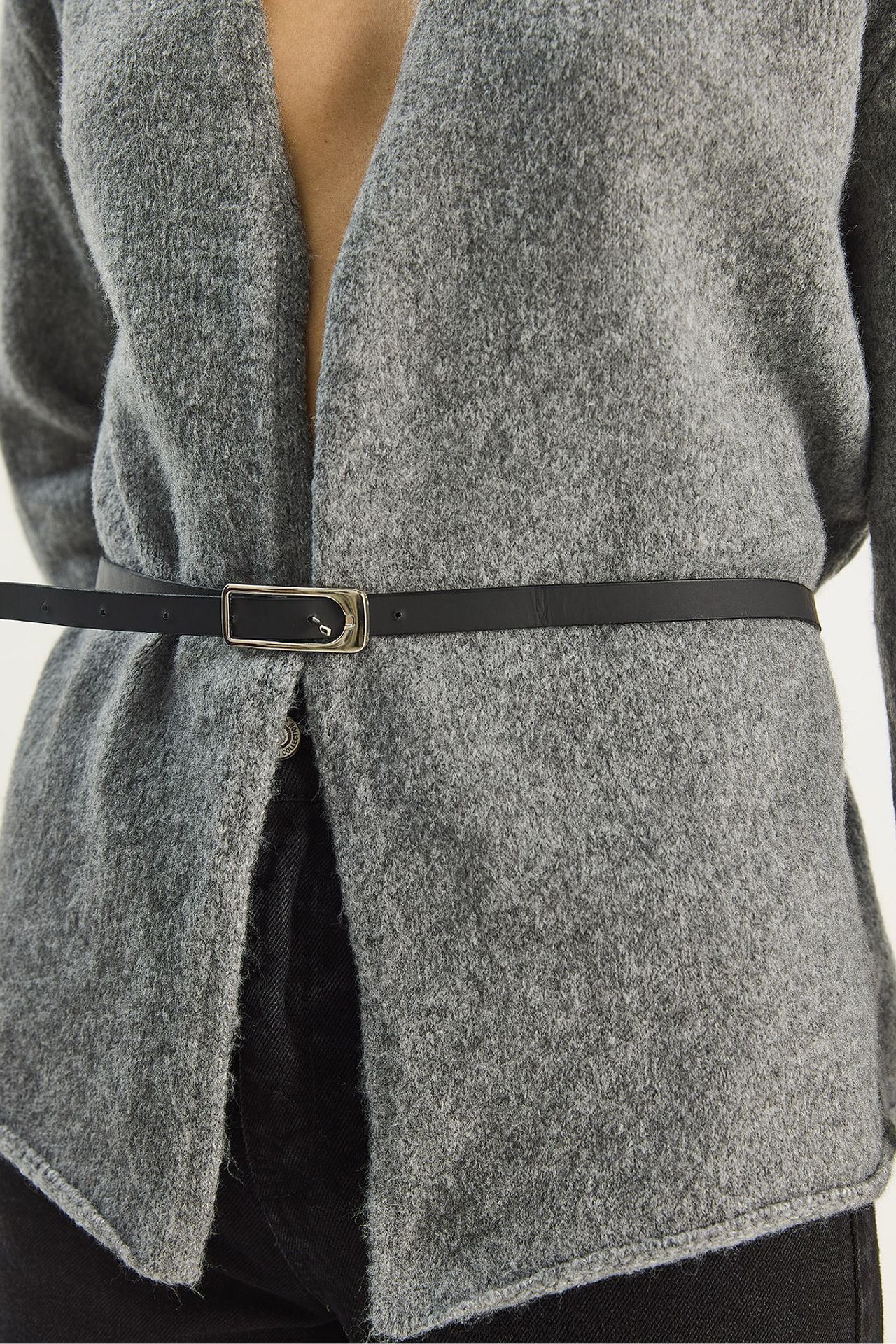 LUCCI Belt Detailed Cardigan