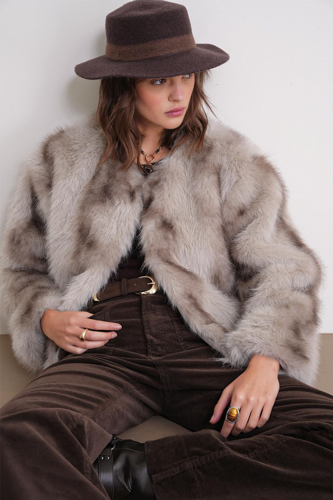 Mixray Faux Fur Jacket 4