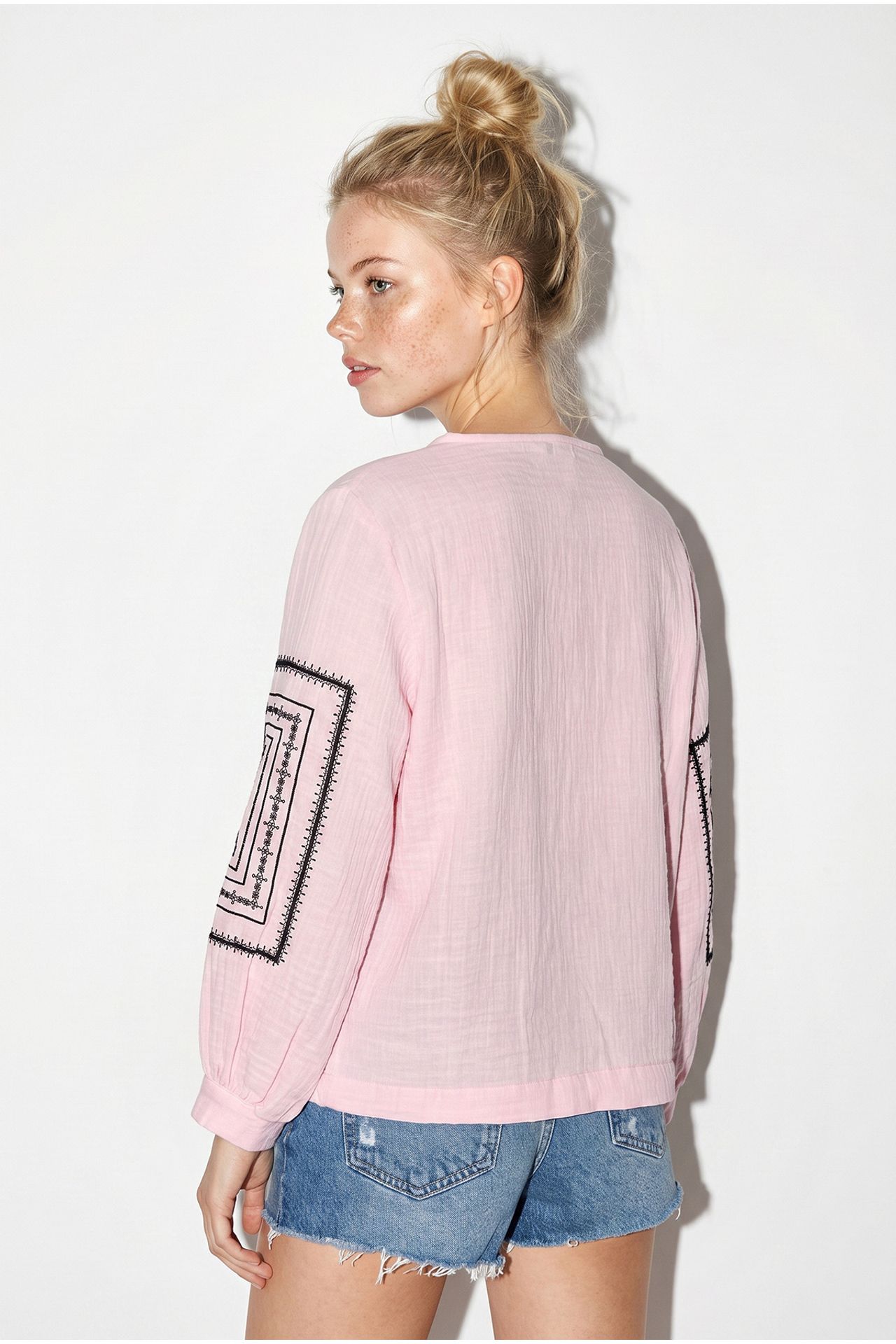 LUCCI Embroidered Crew Neck Casual Jacket 5