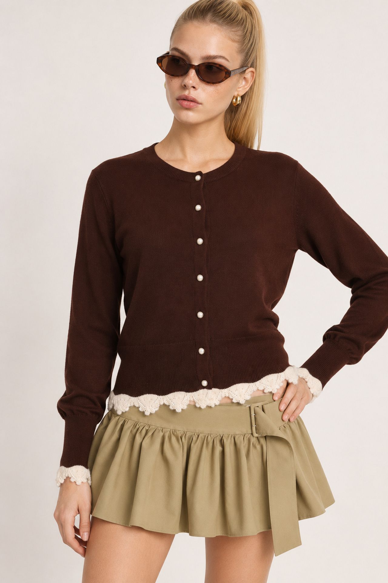 ISTANBUL Women's Button Front Cardigan 4