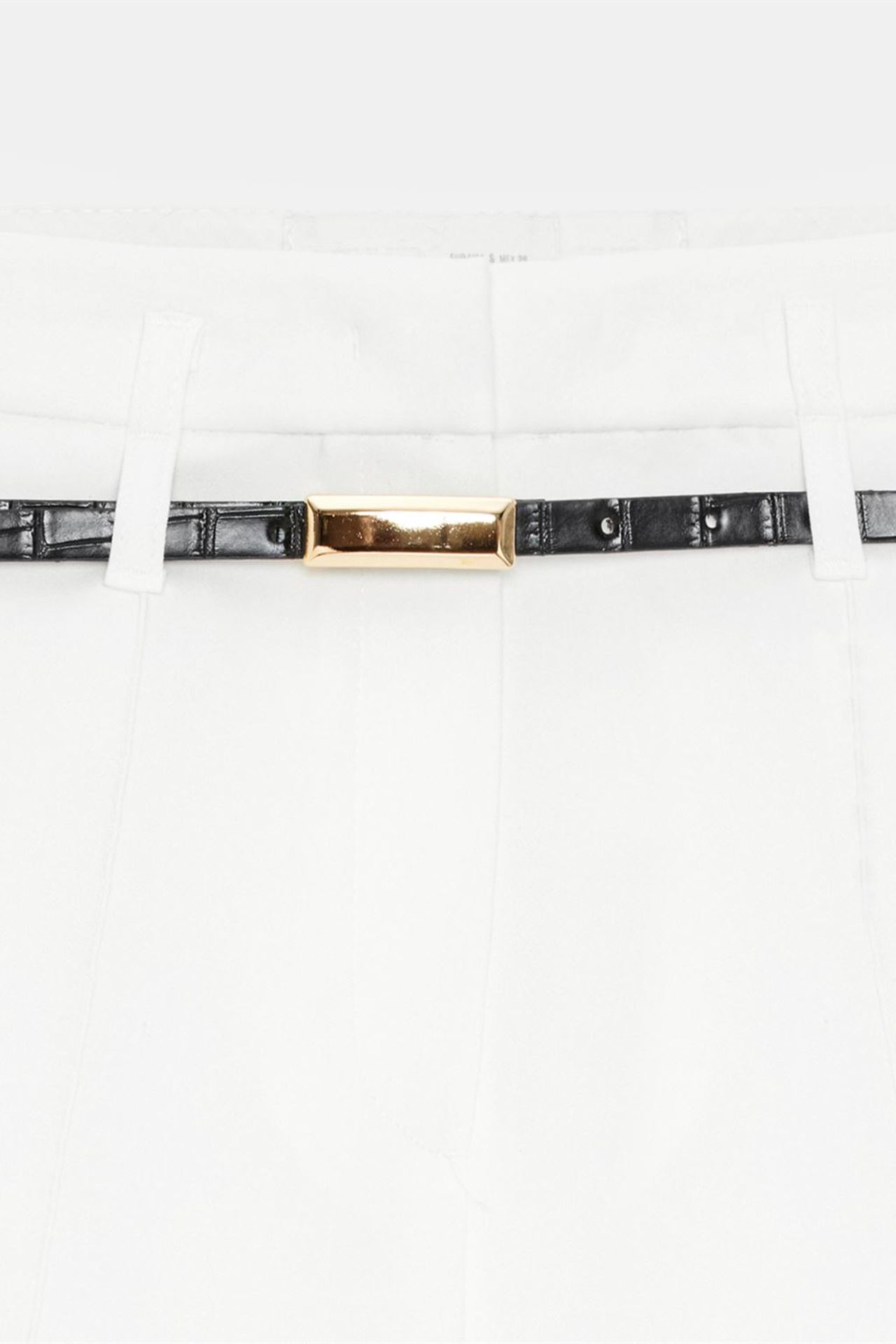 DILVIN High-waist Wide-leg Crepe Shorts With Belt 7