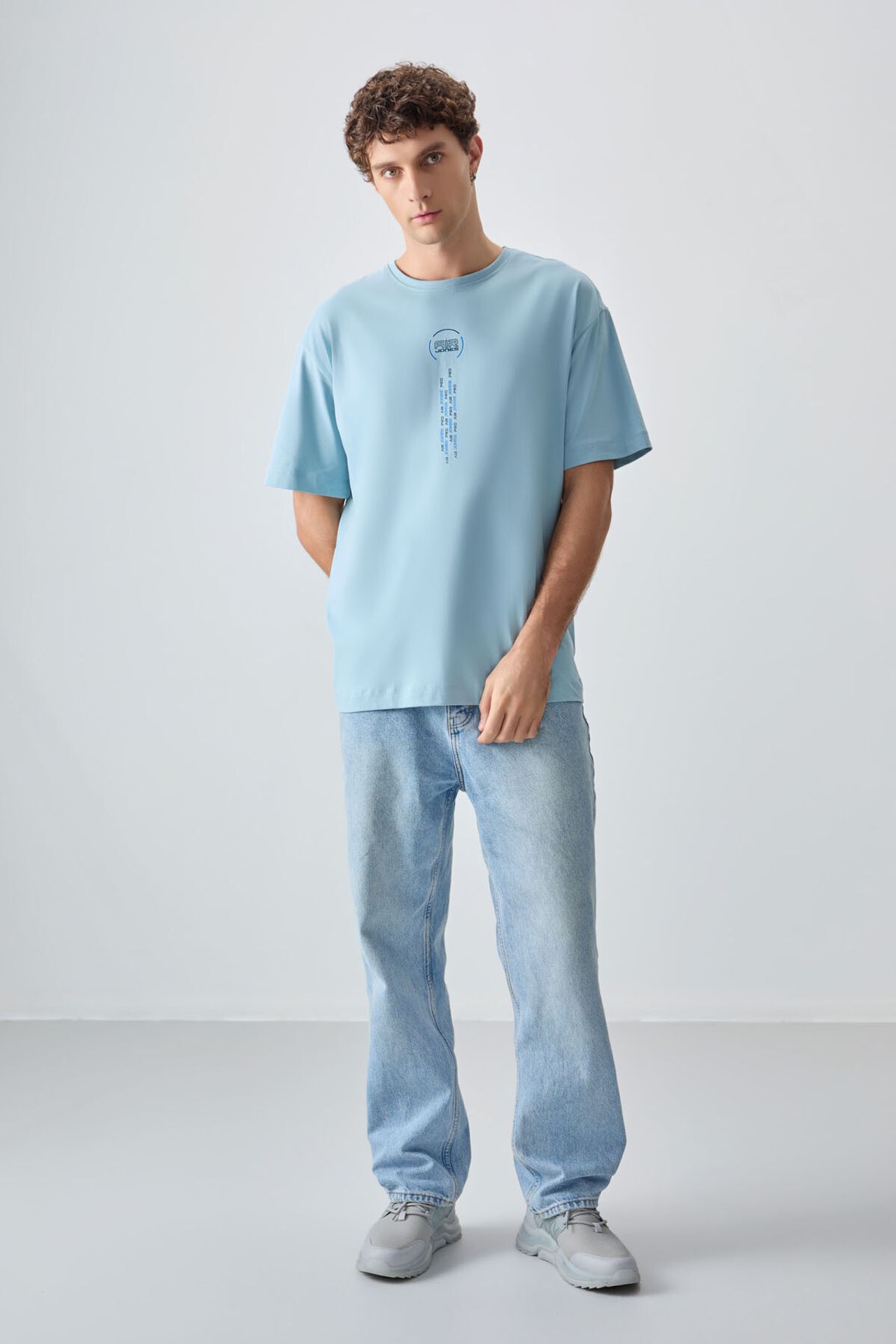 TOMMY Oversized Cotton Text Print Crew Neck T-Shirt 2